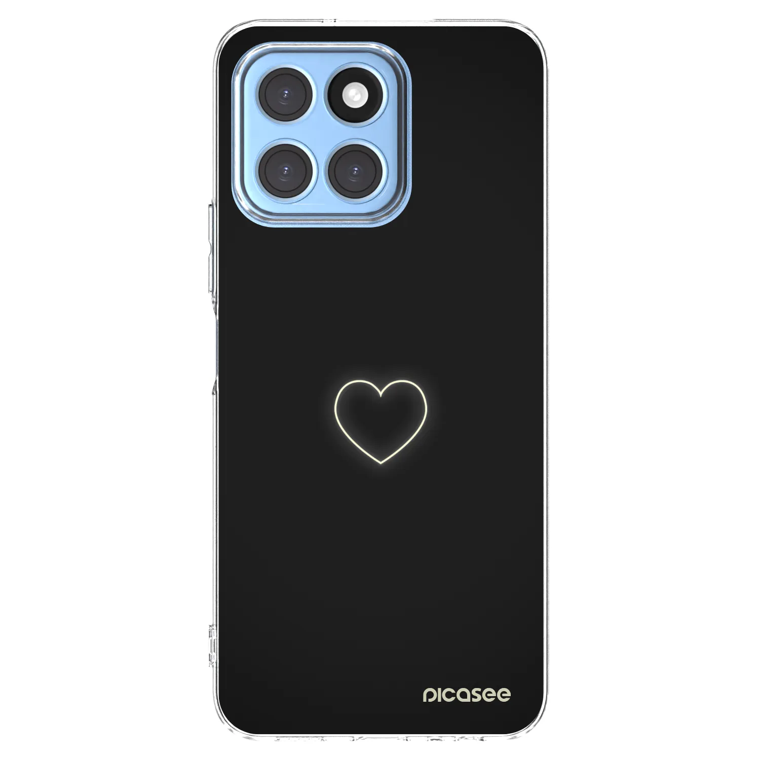 Picasee átlátszó szilikon tok az alábbi mobiltelefonokra Honor X6 - Heart