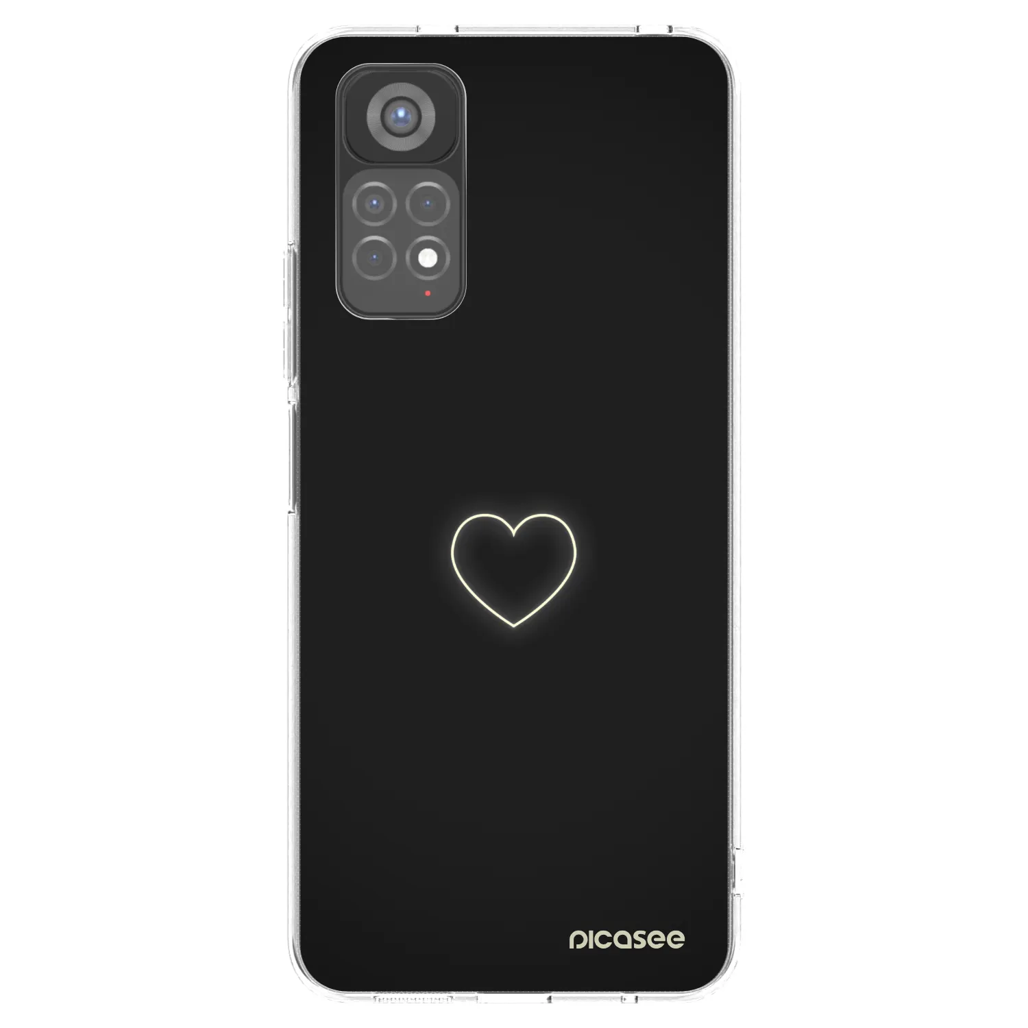 Picasee átlátszó szilikon tok az alábbi mobiltelefonokra Xiaomi Redmi Note 11S 5G - Heart