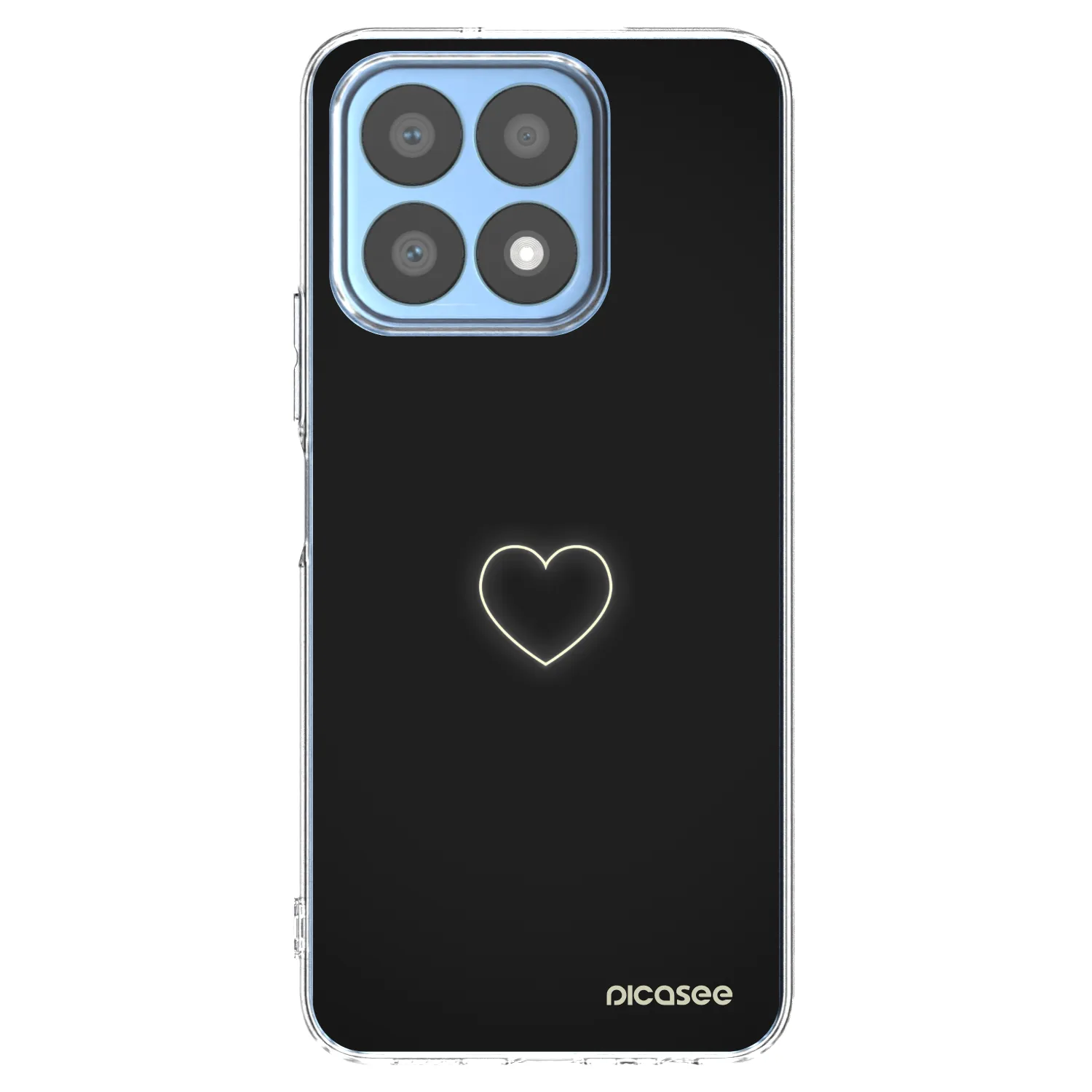 Picasee átlátszó szilikon tok az alábbi mobiltelefonokra Honor X8a - Heart
