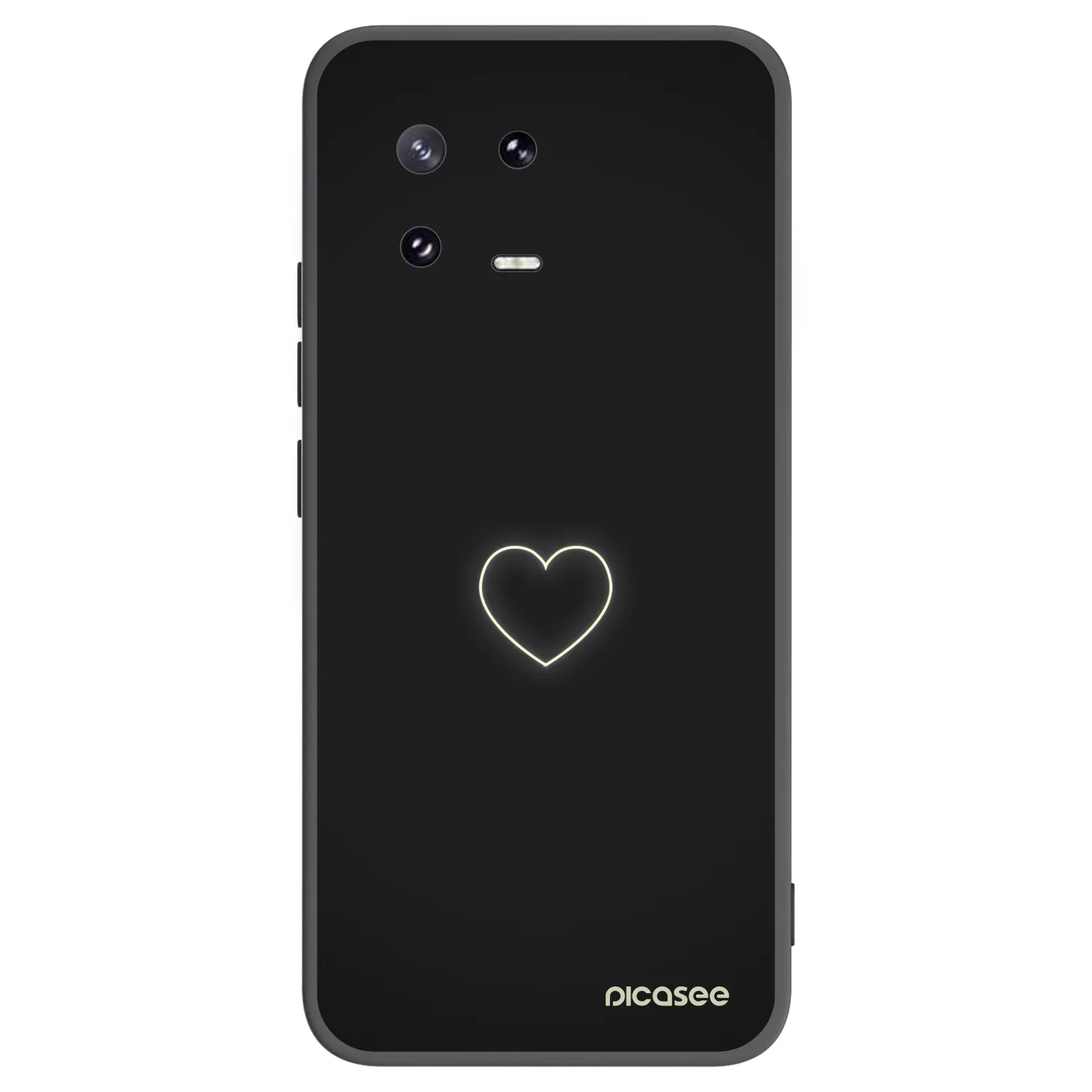 Picasee fekete szilikon tok az alábbi mobiltelefonokra Xiaomi 13 Pro - Heart