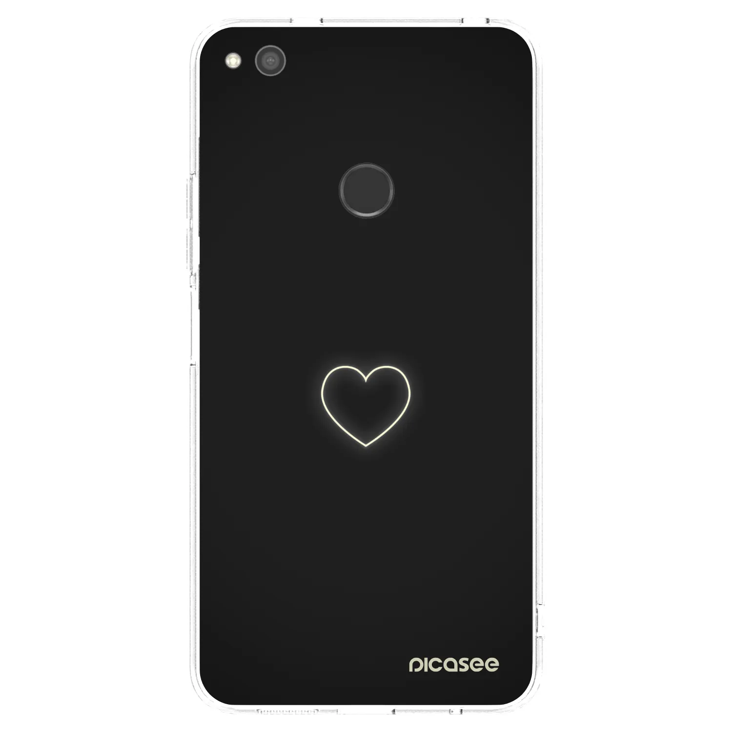 Picasee átlátszó szilikon tok az alábbi mobiltelefonokra Huawei P9 Lite 2017 - Heart