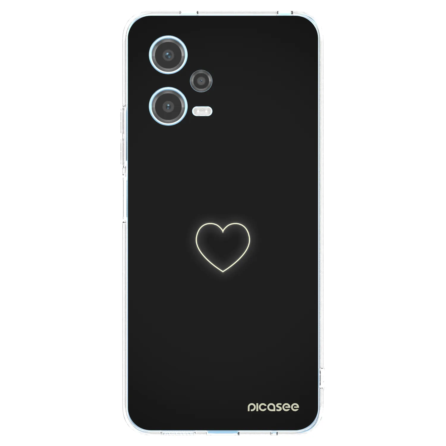 Picasee átlátszó szilikon tok az alábbi mobiltelefonokra Xiaomi Redmi Note 12 5G - Heart