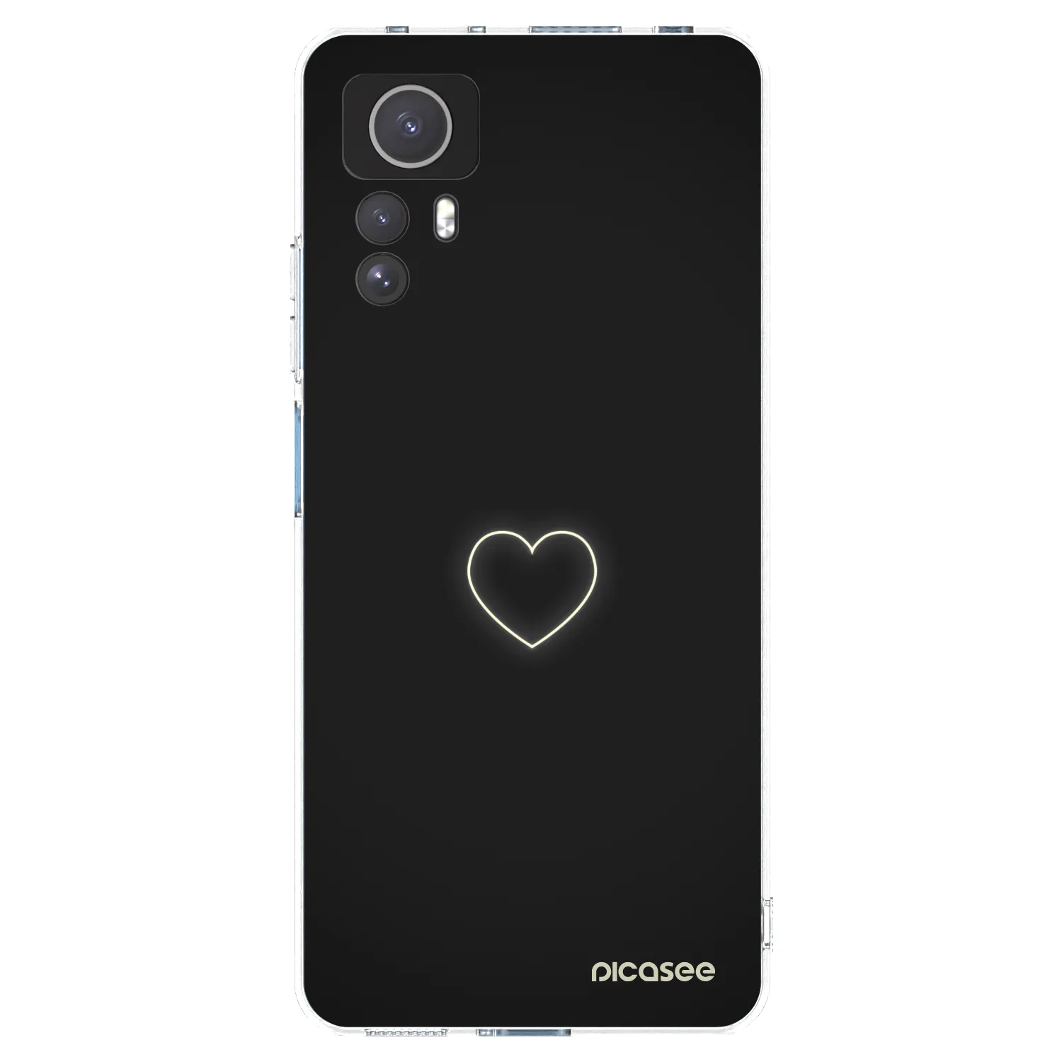 Picasee átlátszó szilikon tok az alábbi mobiltelefonokra Xiaomi Redmi Note 12S - Heart