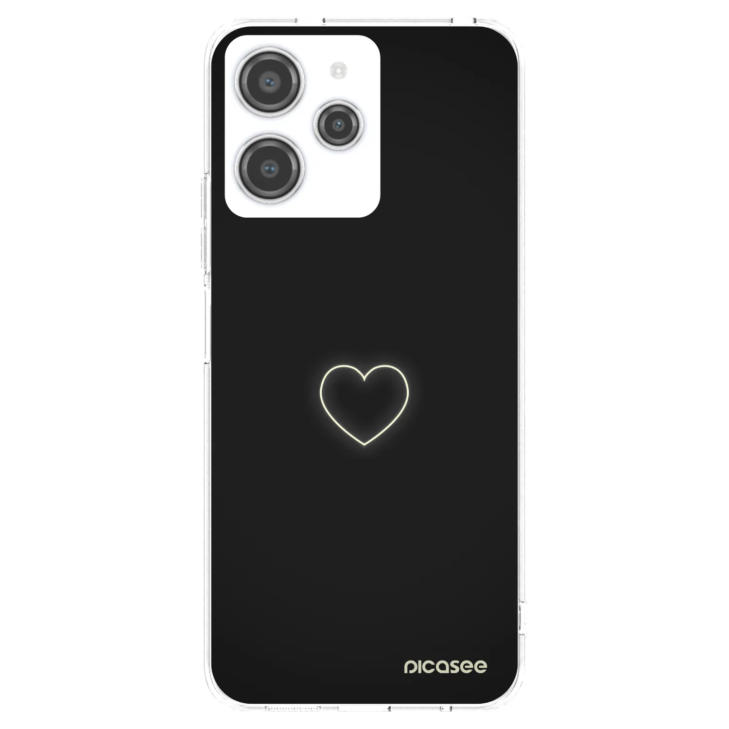 Picasee átlátszó szilikon tok az alábbi mobiltelefonokra Xiaomi Redmi 12 4G - Heart