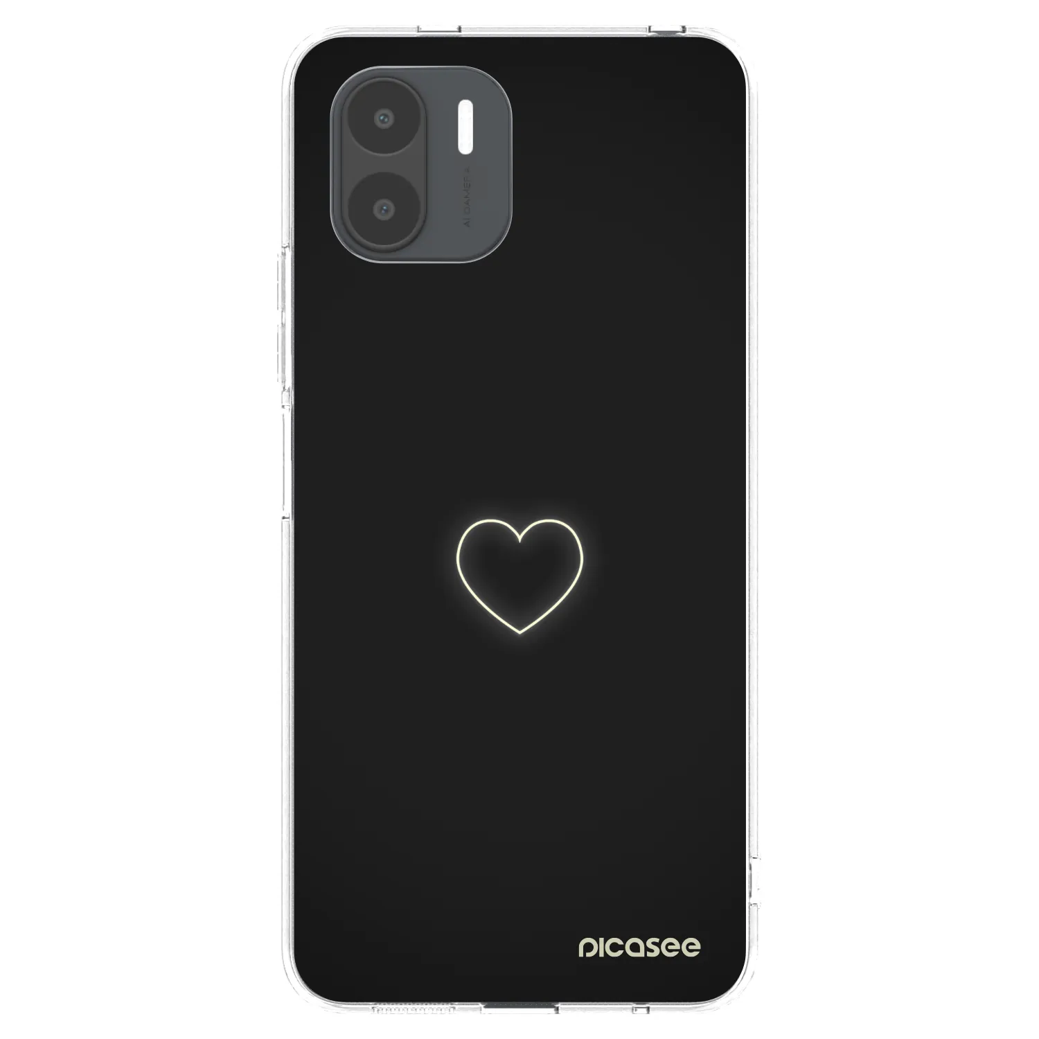 Picasee átlátszó szilikon tok az alábbi mobiltelefonokra Xiaomi Redmi A2 - Heart