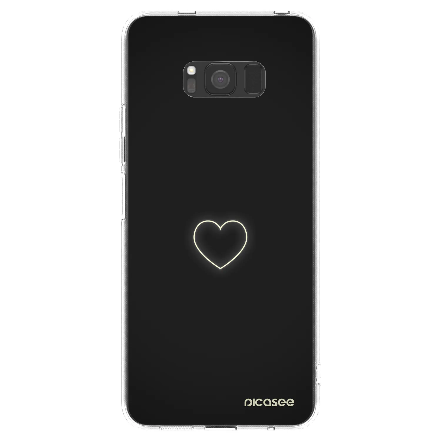 Picasee átlátszó szilikon tok az alábbi mobiltelefonokra Samsung Galaxy S8 G950F - Heart
