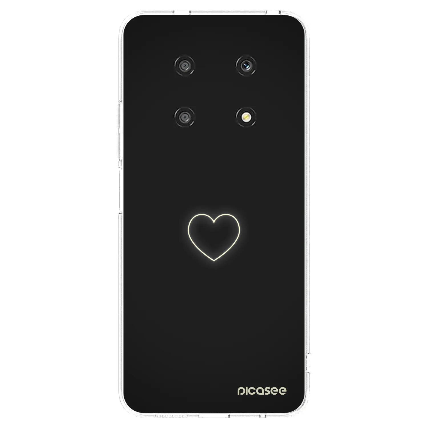 Picasee átlátszó szilikon tok az alábbi mobiltelefonokra Honor Magic4 Lite 5G - Heart