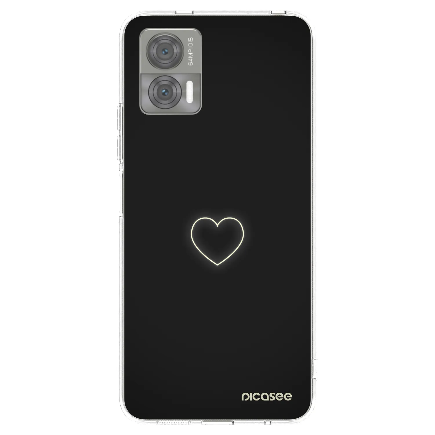 Picasee átlátszó szilikon tok az alábbi mobiltelefonokra Motorola Edge 30 Neo - Heart