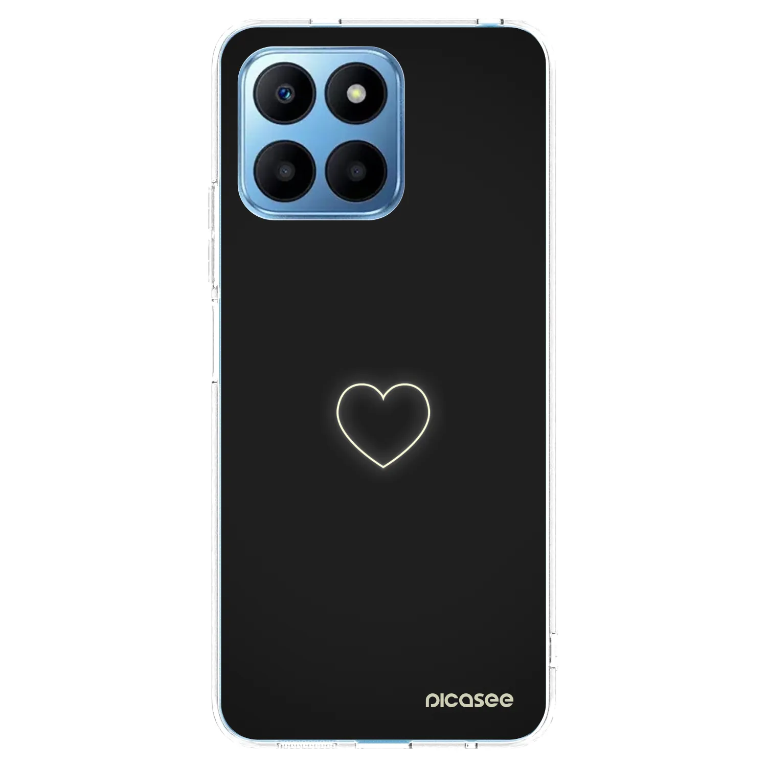 Picasee átlátszó szilikon tok az alábbi mobiltelefonokra Honor 70 Lite - Heart