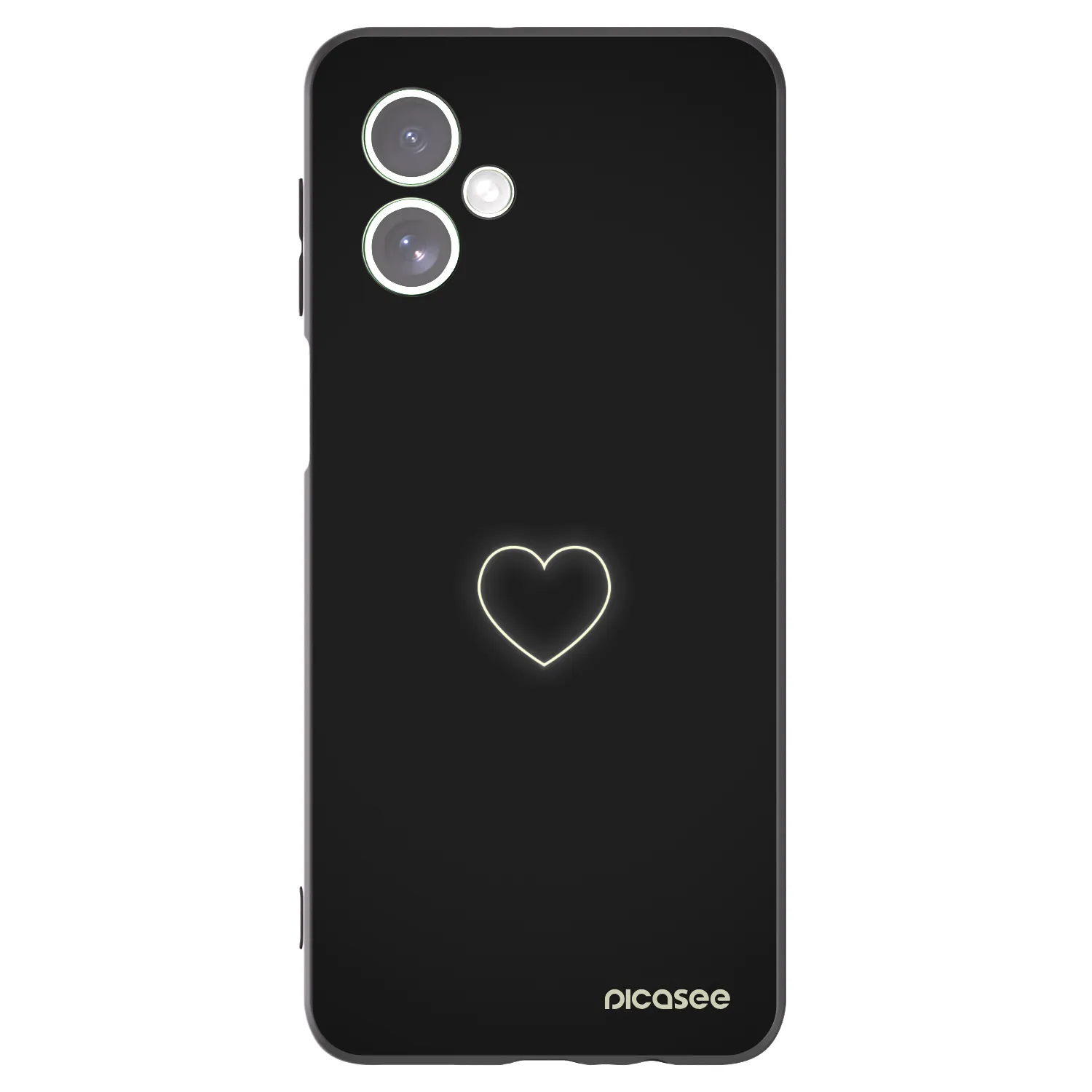 Picasee fekete szilikon tok az alábbi mobiltelefonokra Motorola Moto G54 5G - Heart