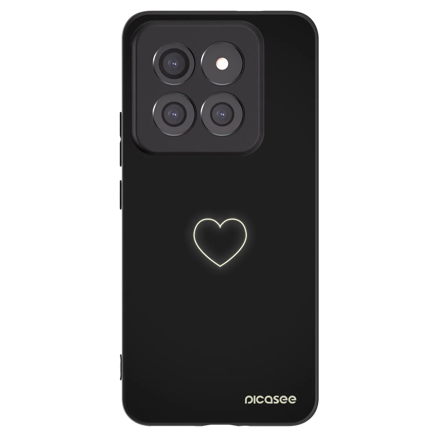 Picasee fekete szilikon tok az alábbi mobiltelefonokra Xiaomi 14 Pro - Heart
