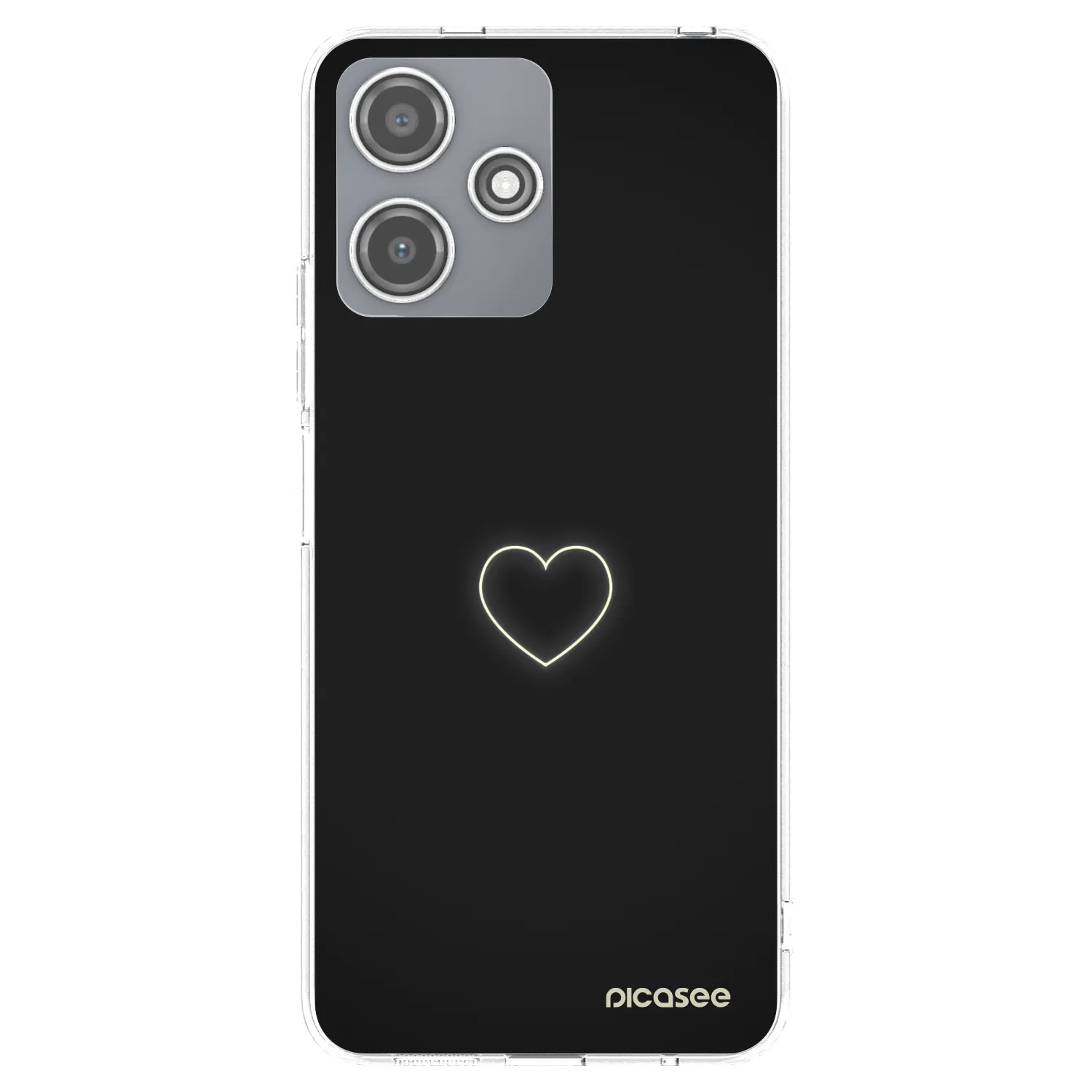 Picasee átlátszó szilikon tok az alábbi mobiltelefonokra Xiaomi Redmi 12 5G - Heart