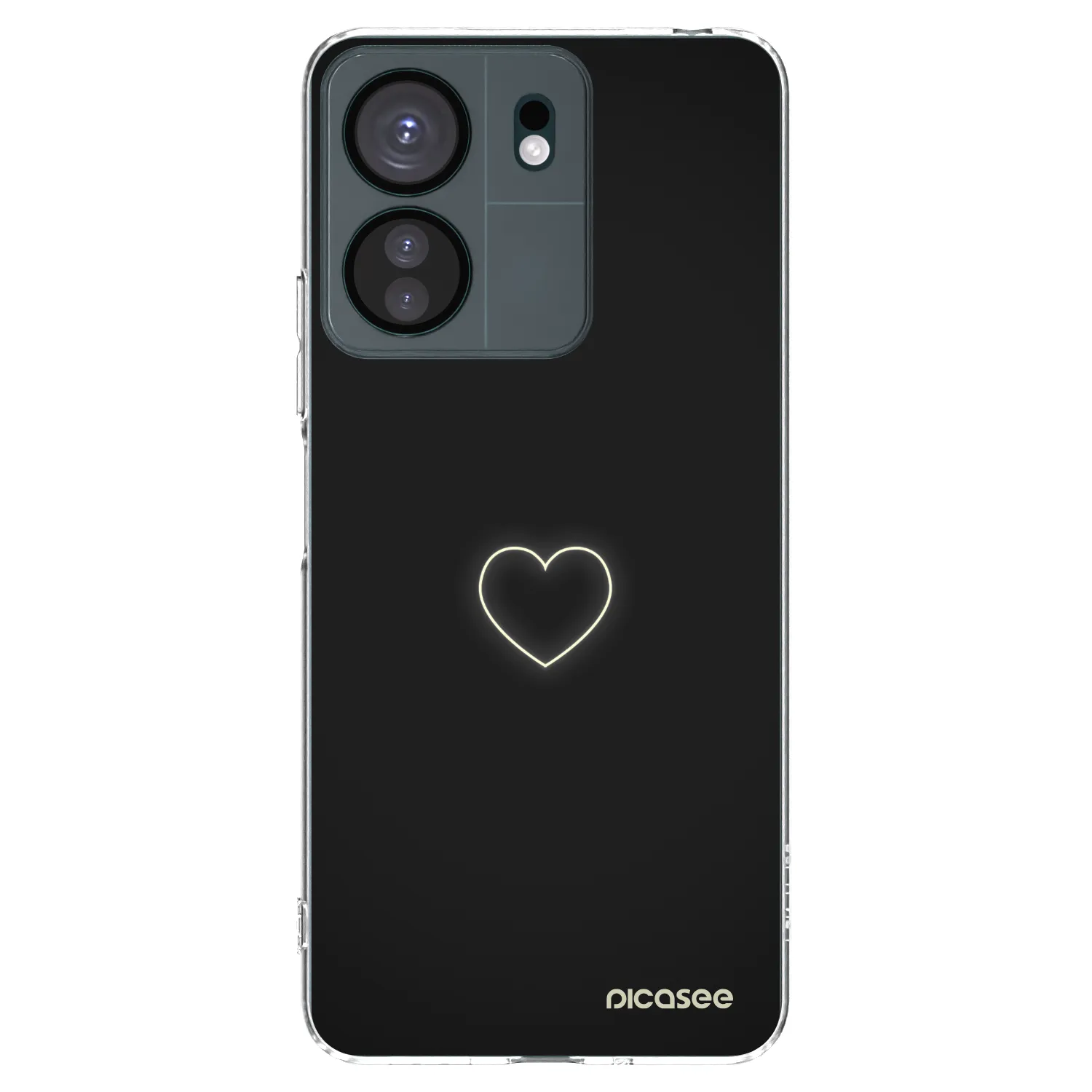 Picasee átlátszó szilikon tok az alábbi mobiltelefonokra Xiaomi Redmi 13C 4G - Heart