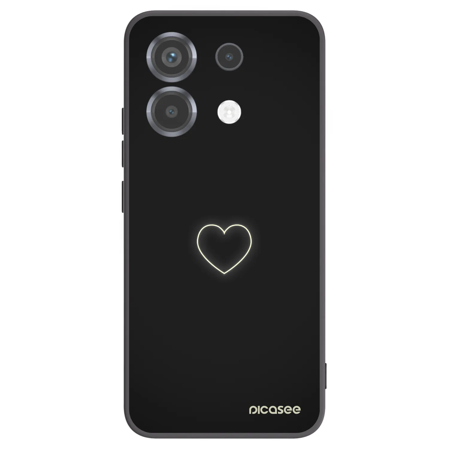 Picasee fekete szilikon tok az alábbi mobiltelefonokra Xiaomi Poco X6 - Heart