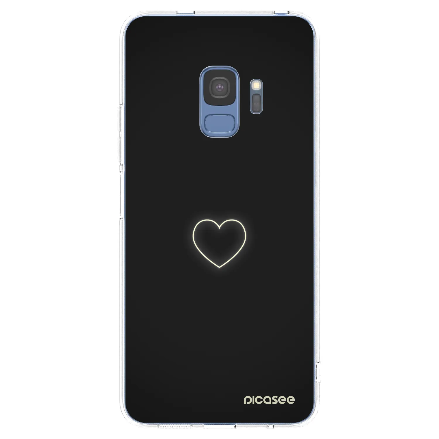 Picasee átlátszó szilikon tok az alábbi mobiltelefonokra Samsung Galaxy S9 G960F - Heart