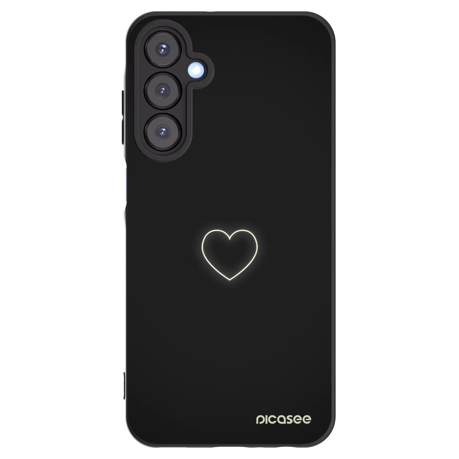 Picasee fekete szilikon tok az alábbi mobiltelefonokra Samsung Galaxy A25 A256B 5G - Heart