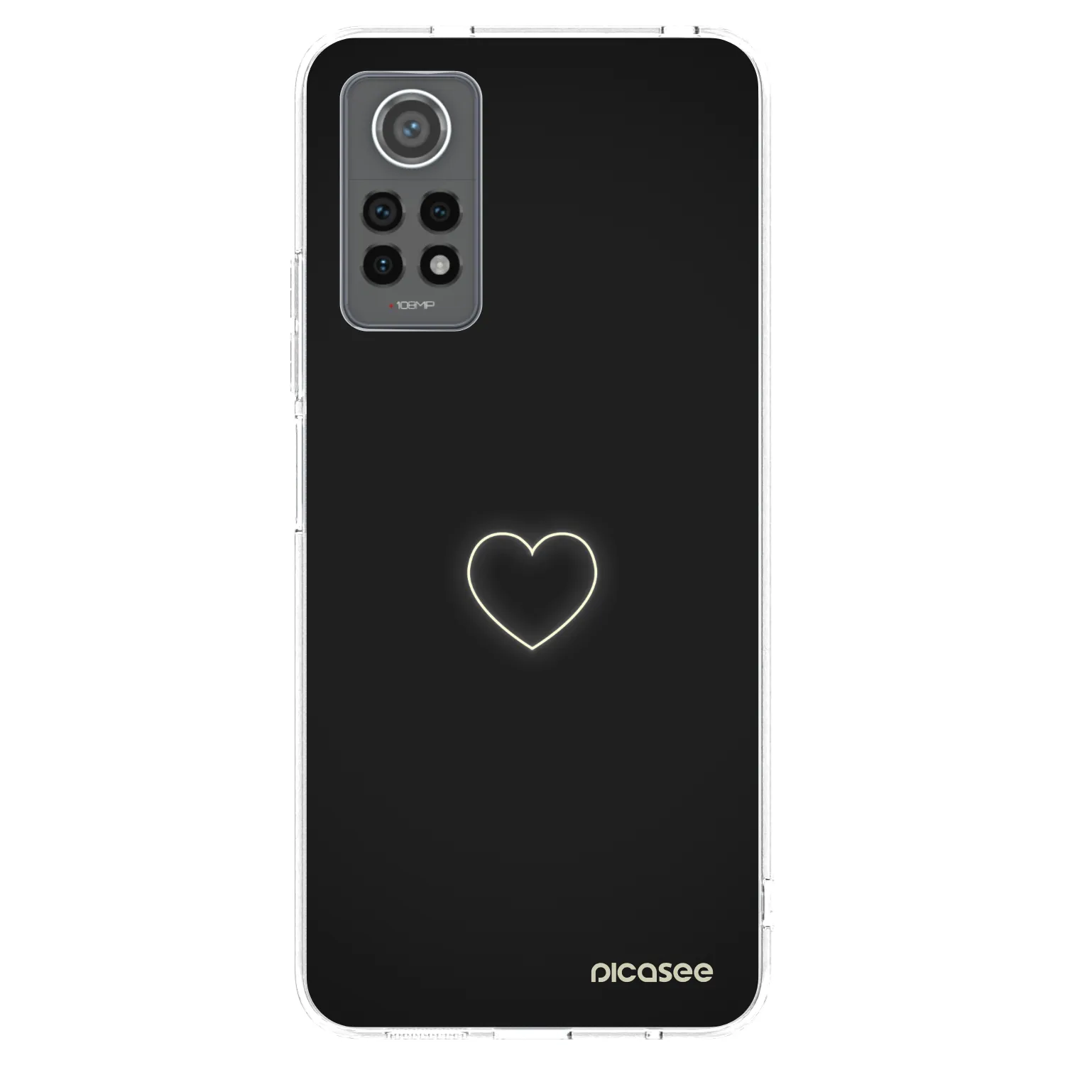 Picasee átlátszó szilikon tok az alábbi mobiltelefonokra Xiaomi Redmi Note 12 Pro 4G - Heart