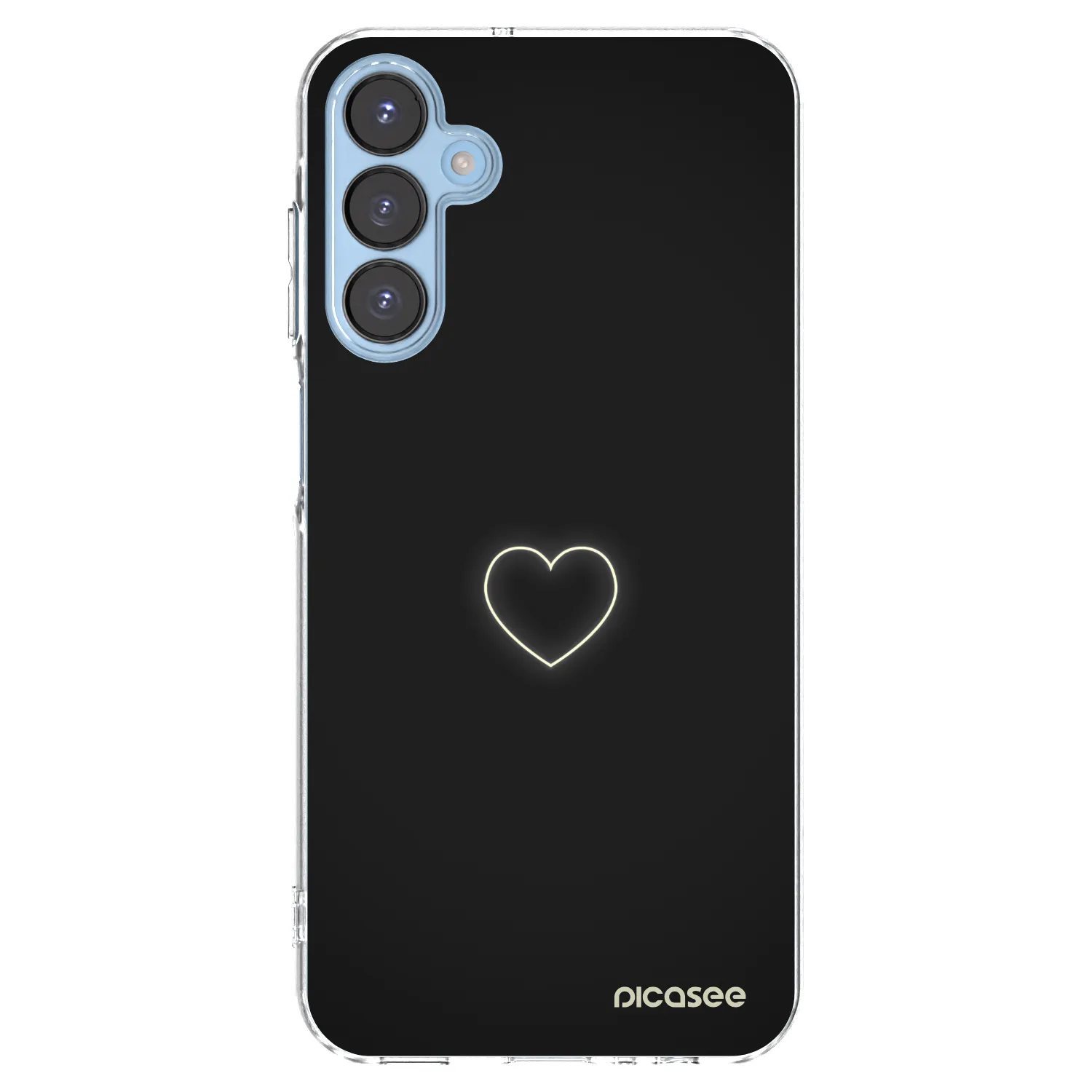 Picasee átlátszó szilikon tok az alábbi mobiltelefonokra Samsung Galaxy A15 A156B 5G - Heart