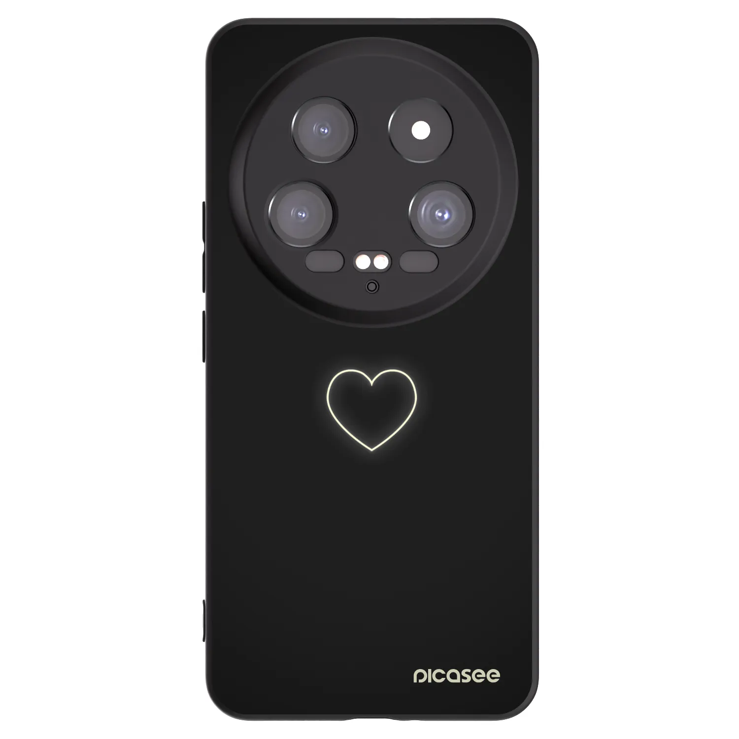 Picasee fekete szilikon tok az alábbi mobiltelefonokra Xiaomi 14 Ultra - Heart