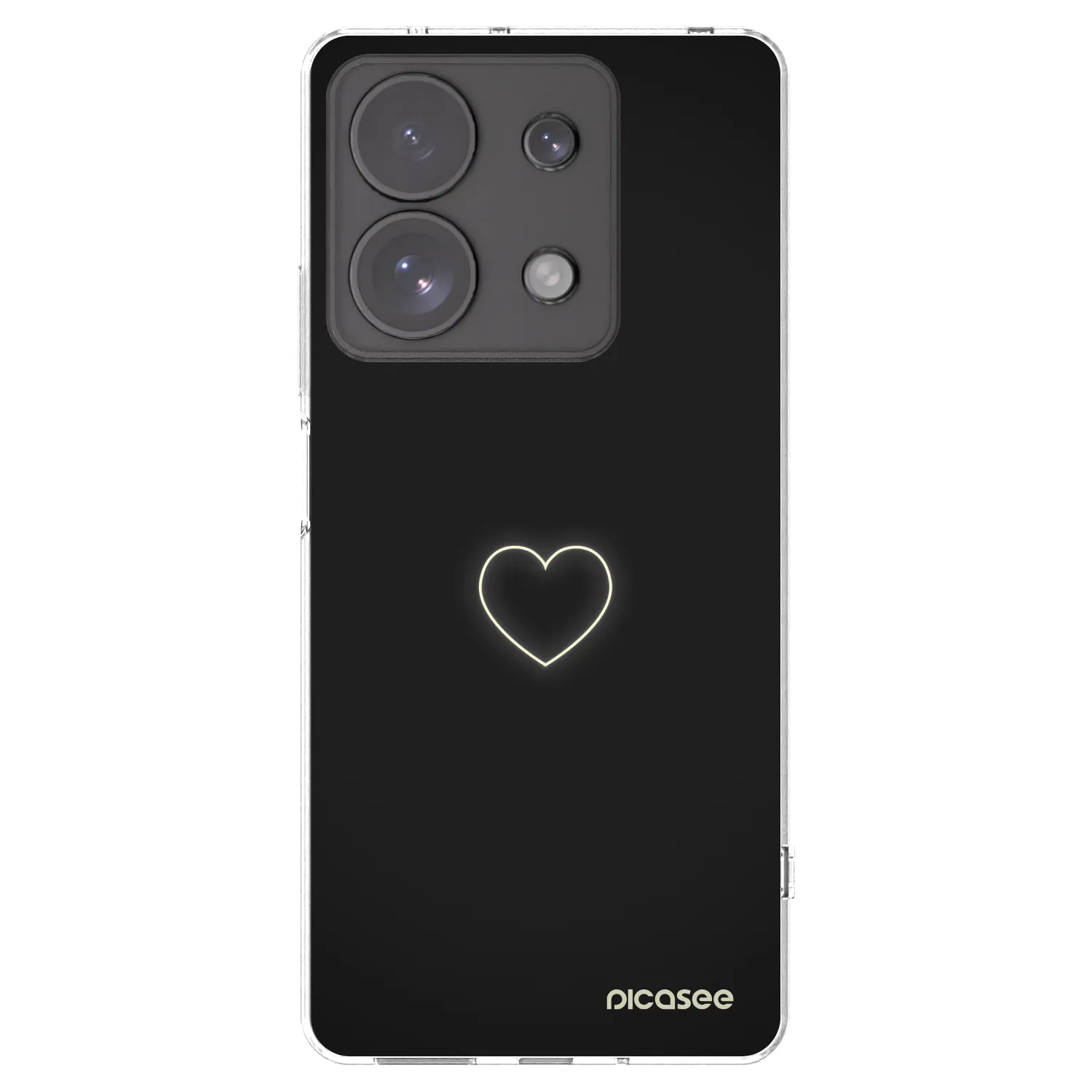 Picasee átlátszó szilikon tok az alábbi mobiltelefonokra Xiaomi Redmi Note 13 Pro 4G - Heart
