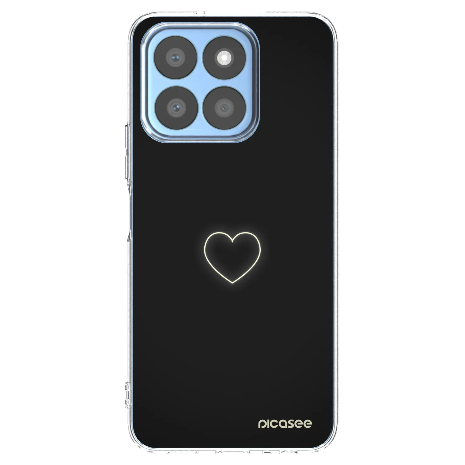 Picasee átlátszó szilikon tok az alábbi mobiltelefonokra Honor X8b - Heart