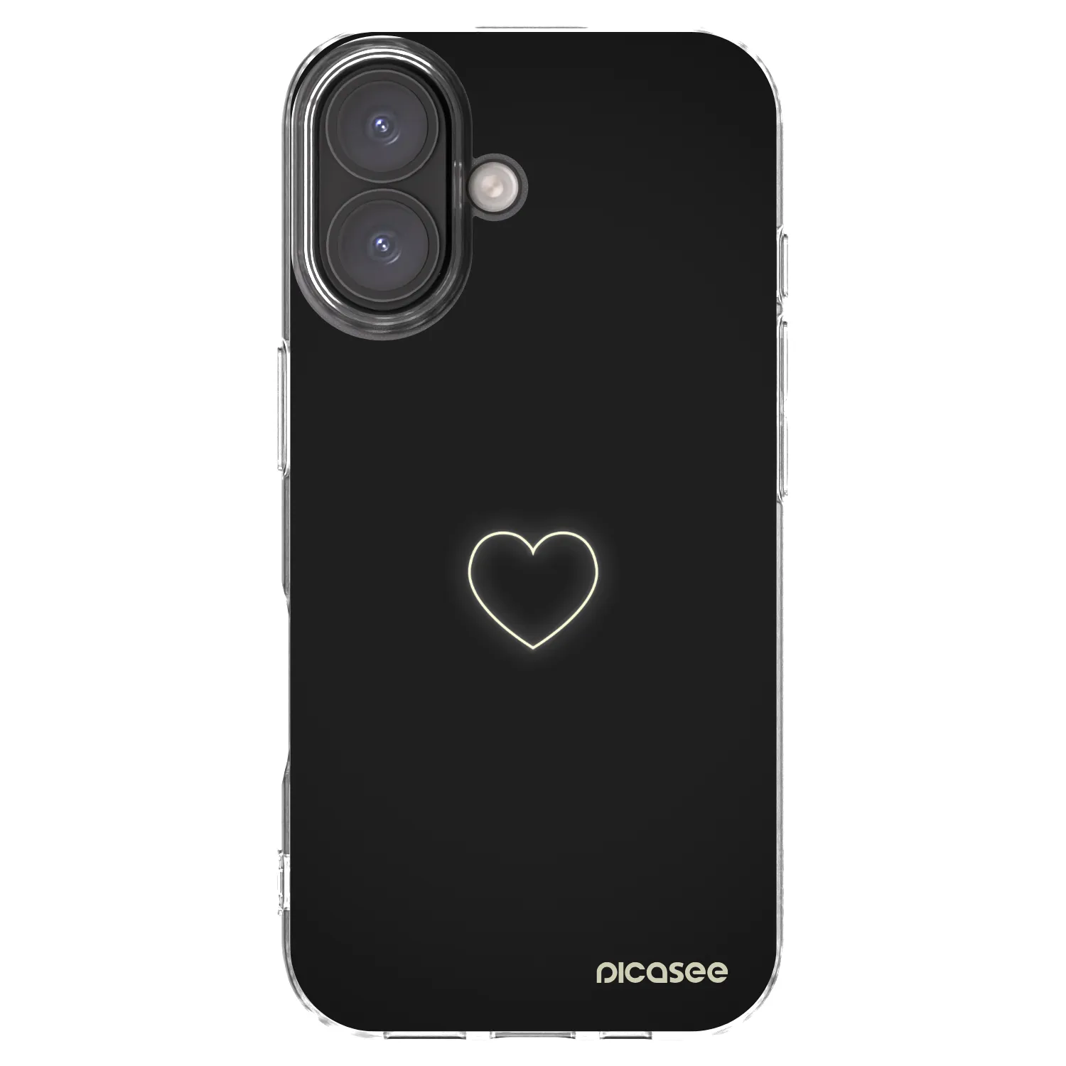 Picasee átlátszó szilikon tok az alábbi mobiltelefonokra Apple iPhone 16 - Heart