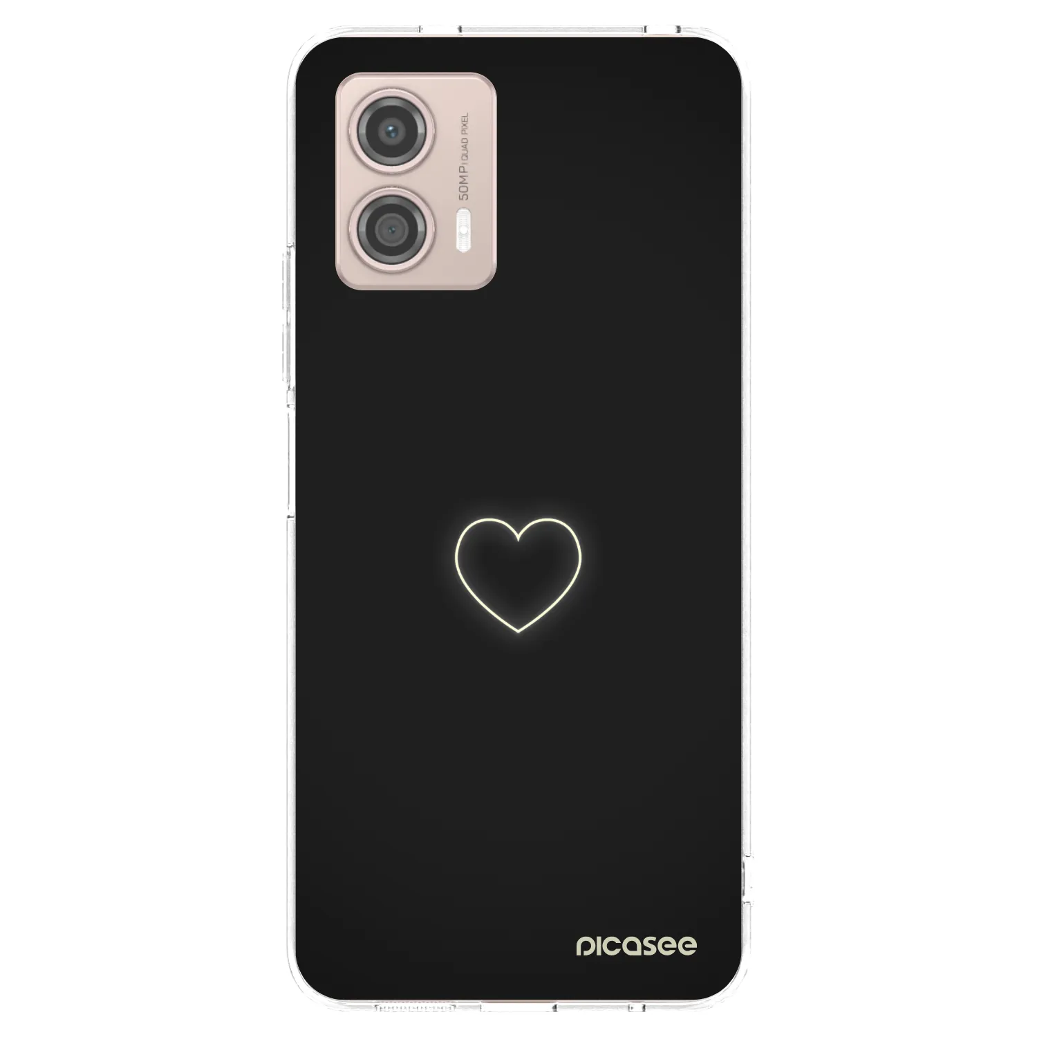 Picasee átlátszó szilikon tok az alábbi mobiltelefonokra Motorola Moto G53 5G - Heart