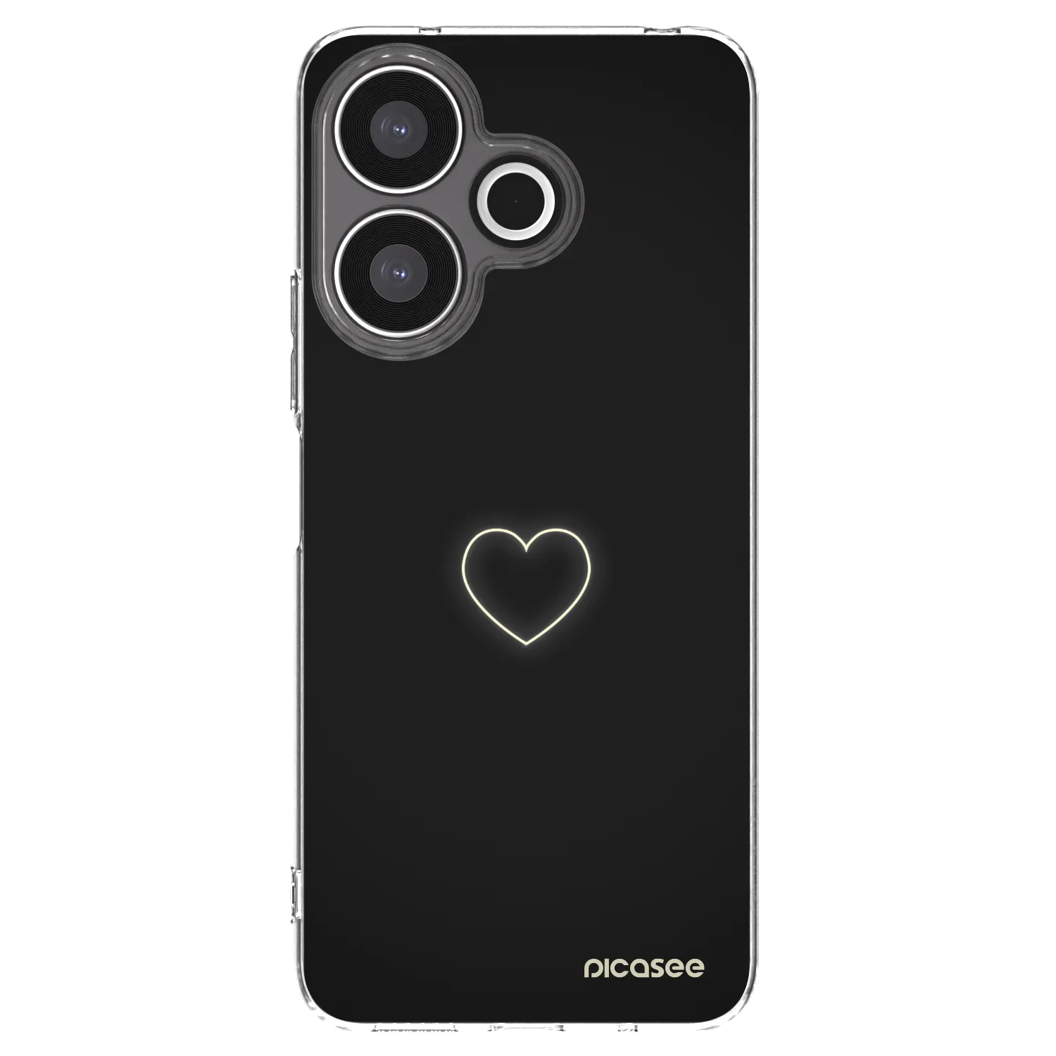 Picasee átlátszó szilikon tok az alábbi mobiltelefonokra Xiaomi Redmi 13 4G - Heart