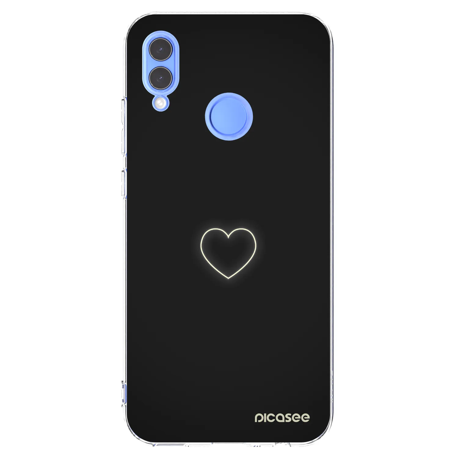 Picasee átlátszó szilikon tok az alábbi mobiltelefonokra Honor 10 Lite - Heart