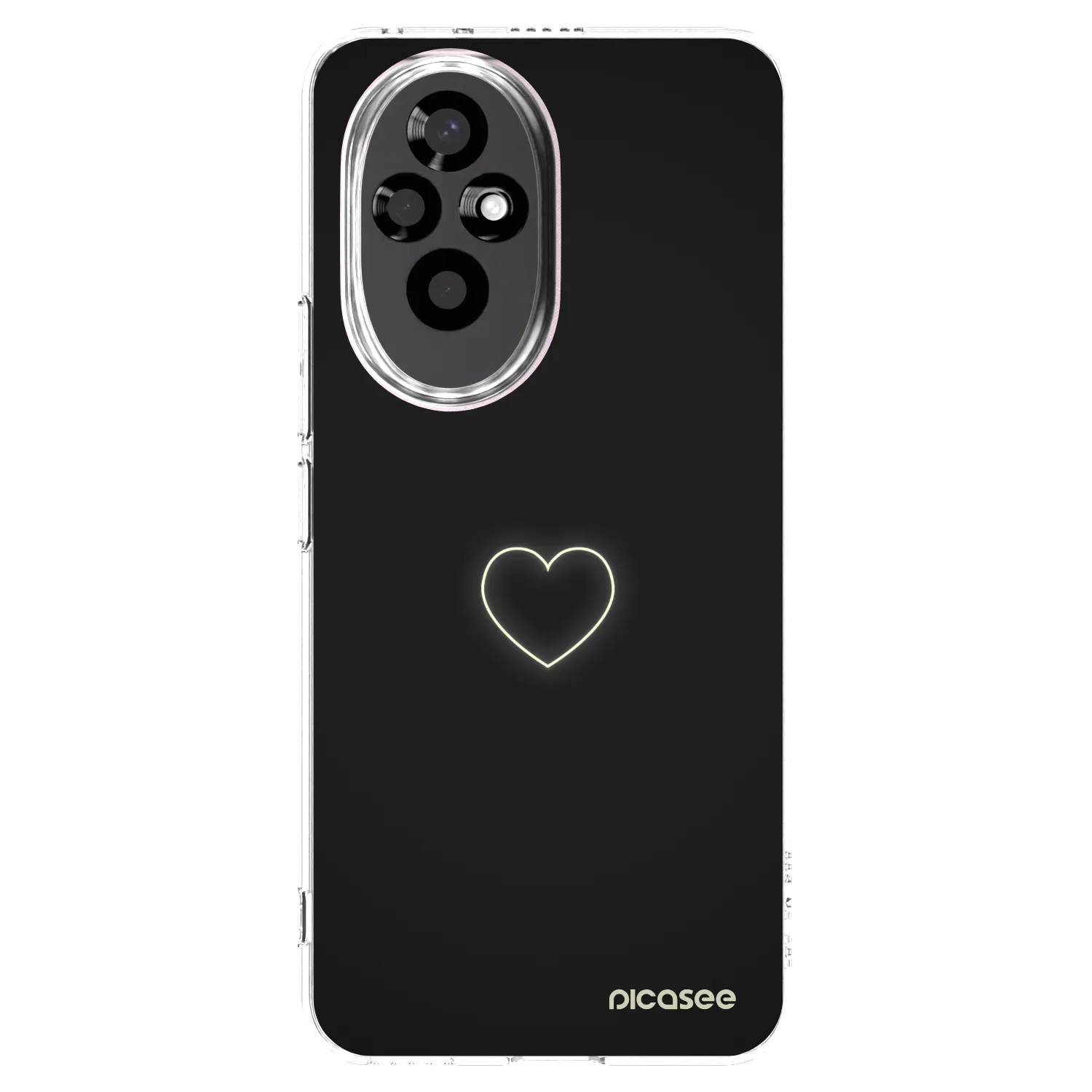 Picasee átlátszó szilikon tok az alábbi mobiltelefonokra Honor 200 Pro 5G - Heart