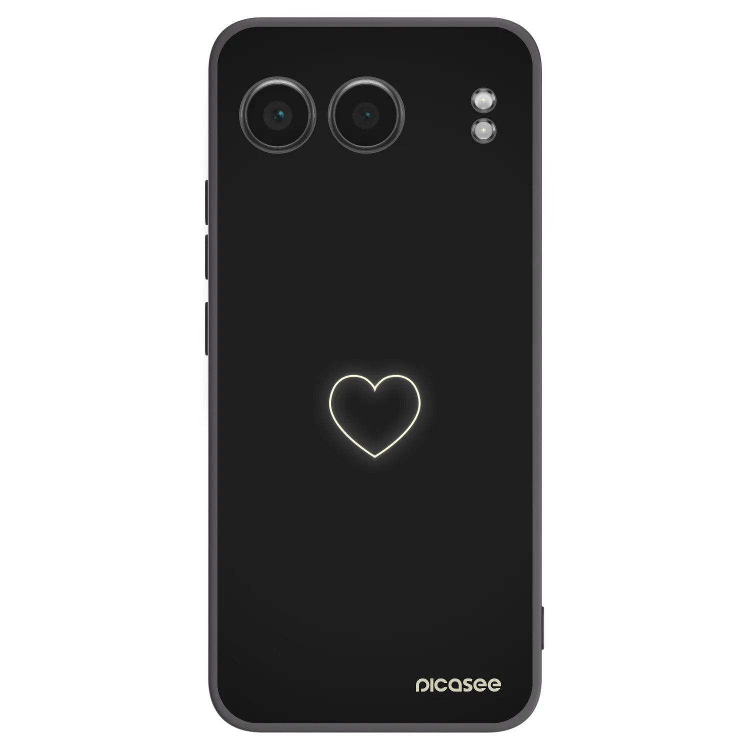 Picasee fekete szilikon tok az alábbi mobiltelefonokra OnePlus Nord 4 - Heart