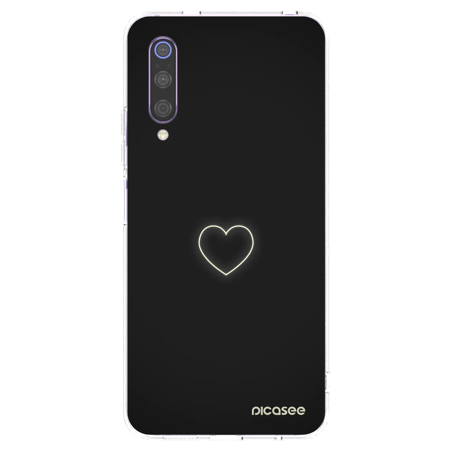 Picasee átlátszó szilikon tok az alábbi mobiltelefonokra Xiaomi Mi 9 - Heart