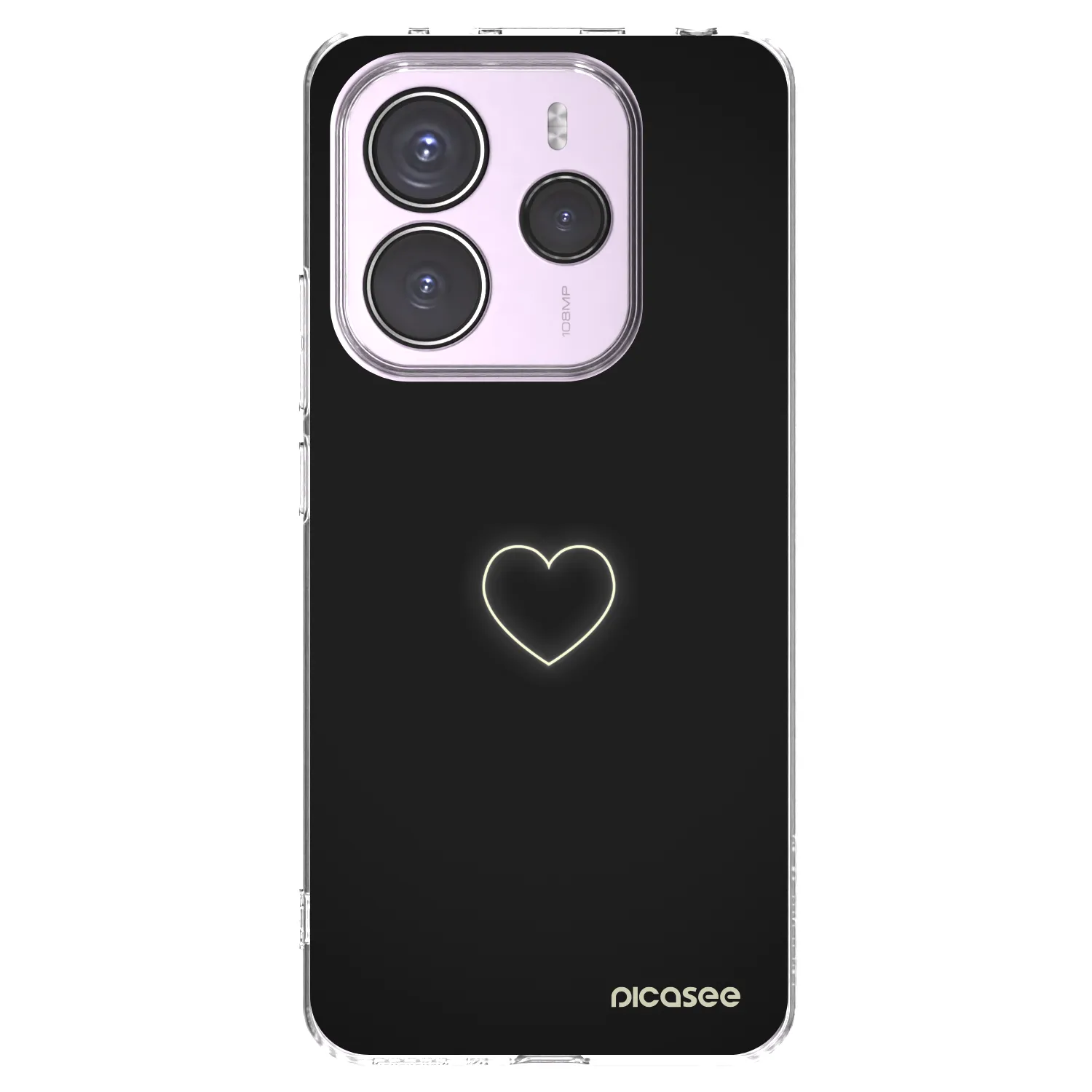Picasee átlátszó szilikon tok az alábbi mobiltelefonokra Xiaomi Redmi Note 14 5G - Heart