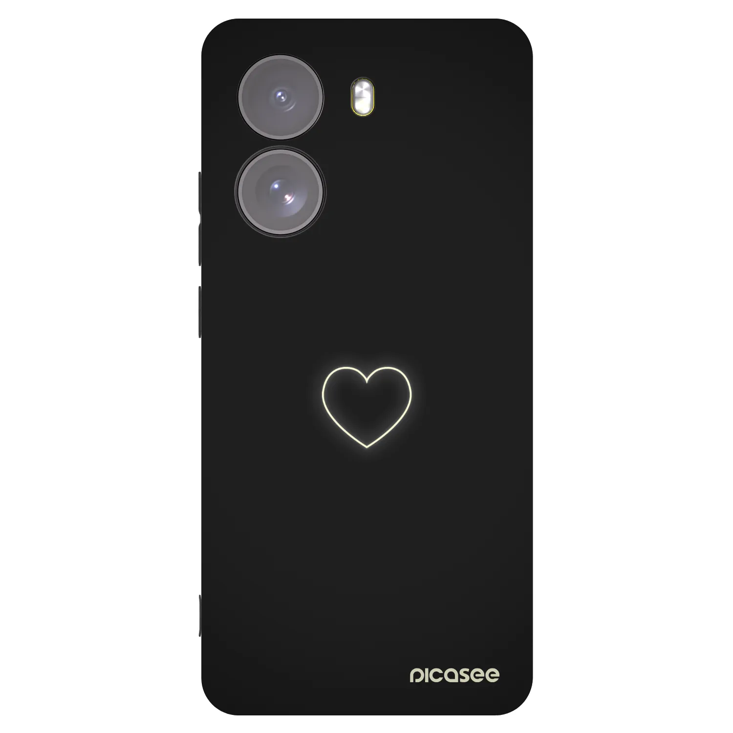 Picasee fekete szilikon tok az alábbi mobiltelefonokra Xiaomi Poco X7 - Heart