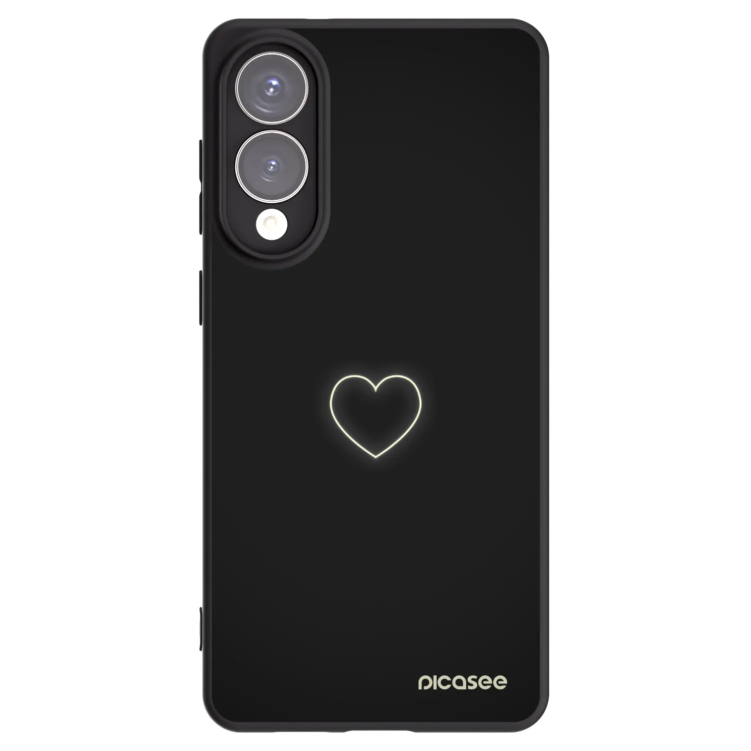 Picasee fekete szilikon tok az alábbi mobiltelefonokra Samsung Galaxy S25 Edge 5G - Heart