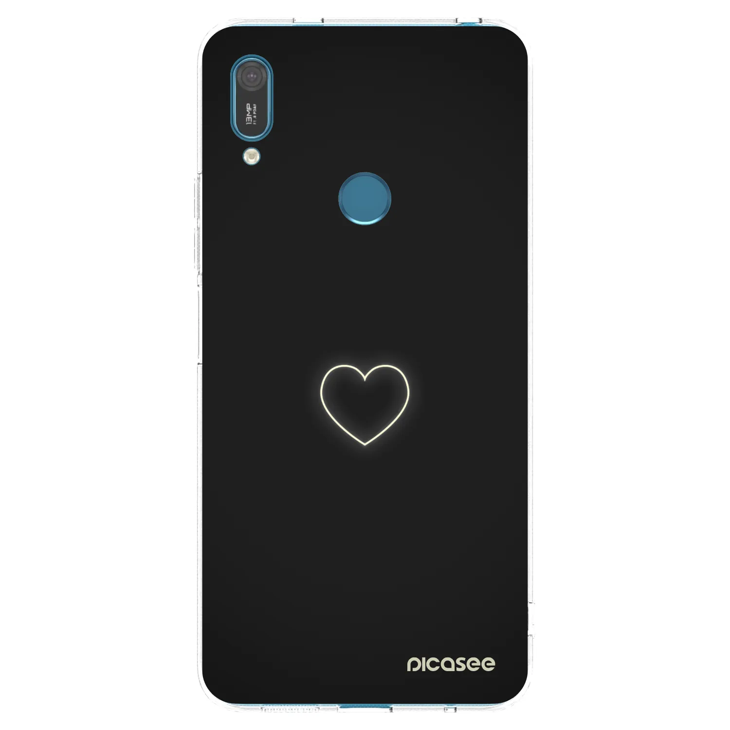 Picasee átlátszó szilikon tok az alábbi mobiltelefonokra Huawei Y7 2019 - Heart