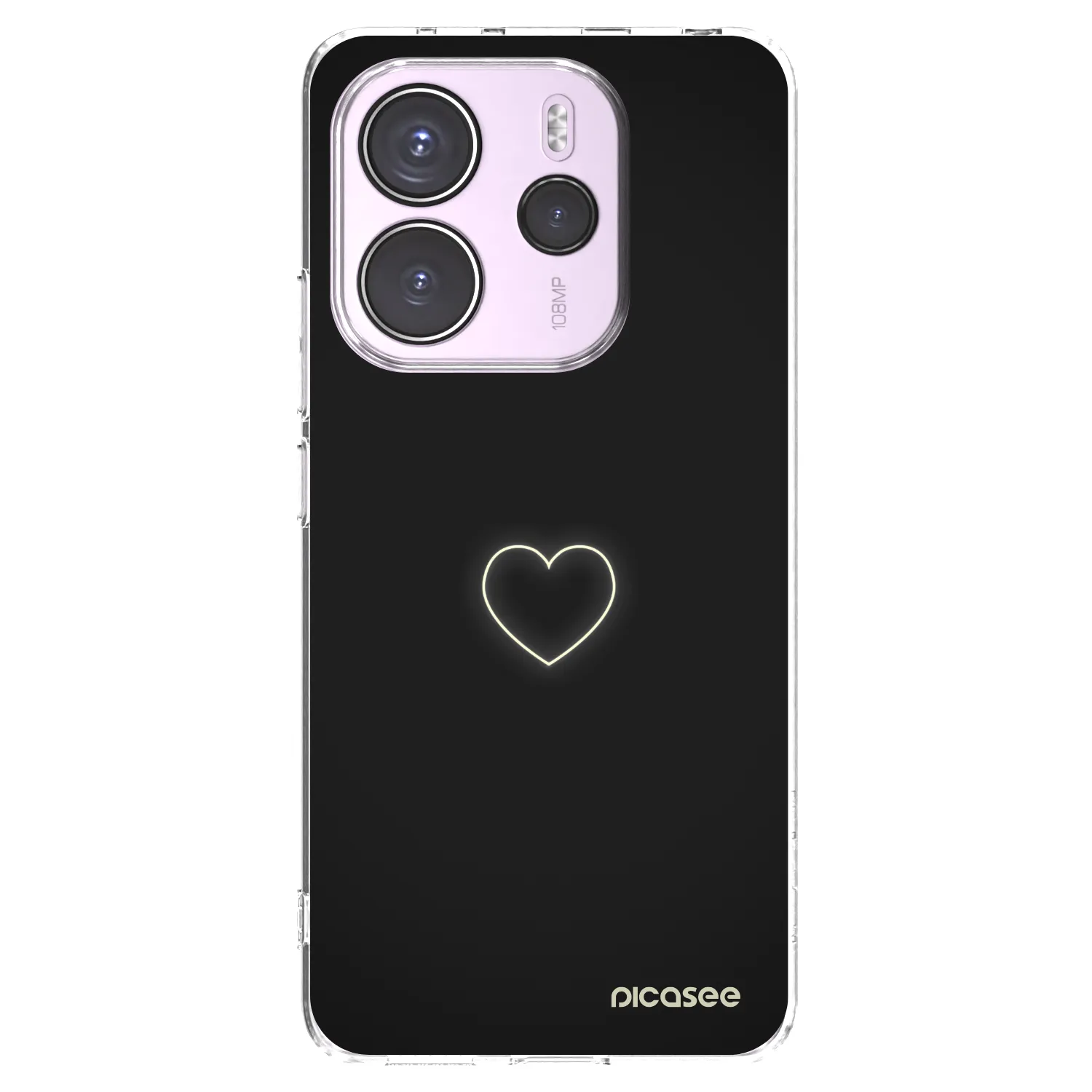 Picasee átlátszó szilikon tok az alábbi mobiltelefonokra Xiaomi Redmi Note 14 4G - Heart