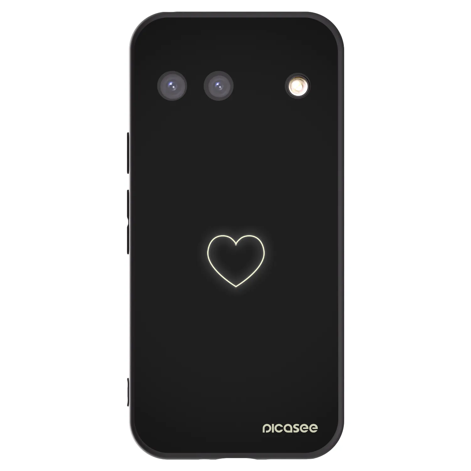 Picasee fekete szilikon tok az alábbi mobiltelefonokra Google Pixel 9 - Heart