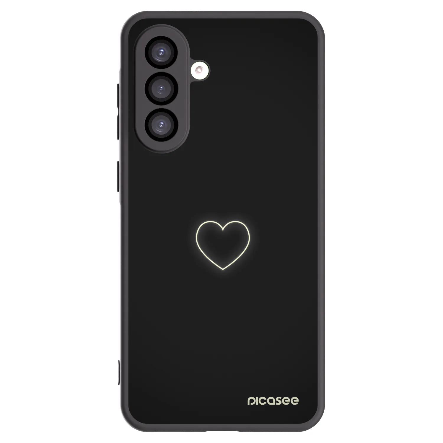 Picasee fekete szilikon tok az alábbi mobiltelefonokra Samsung Galaxy A26 5G A266B - Heart