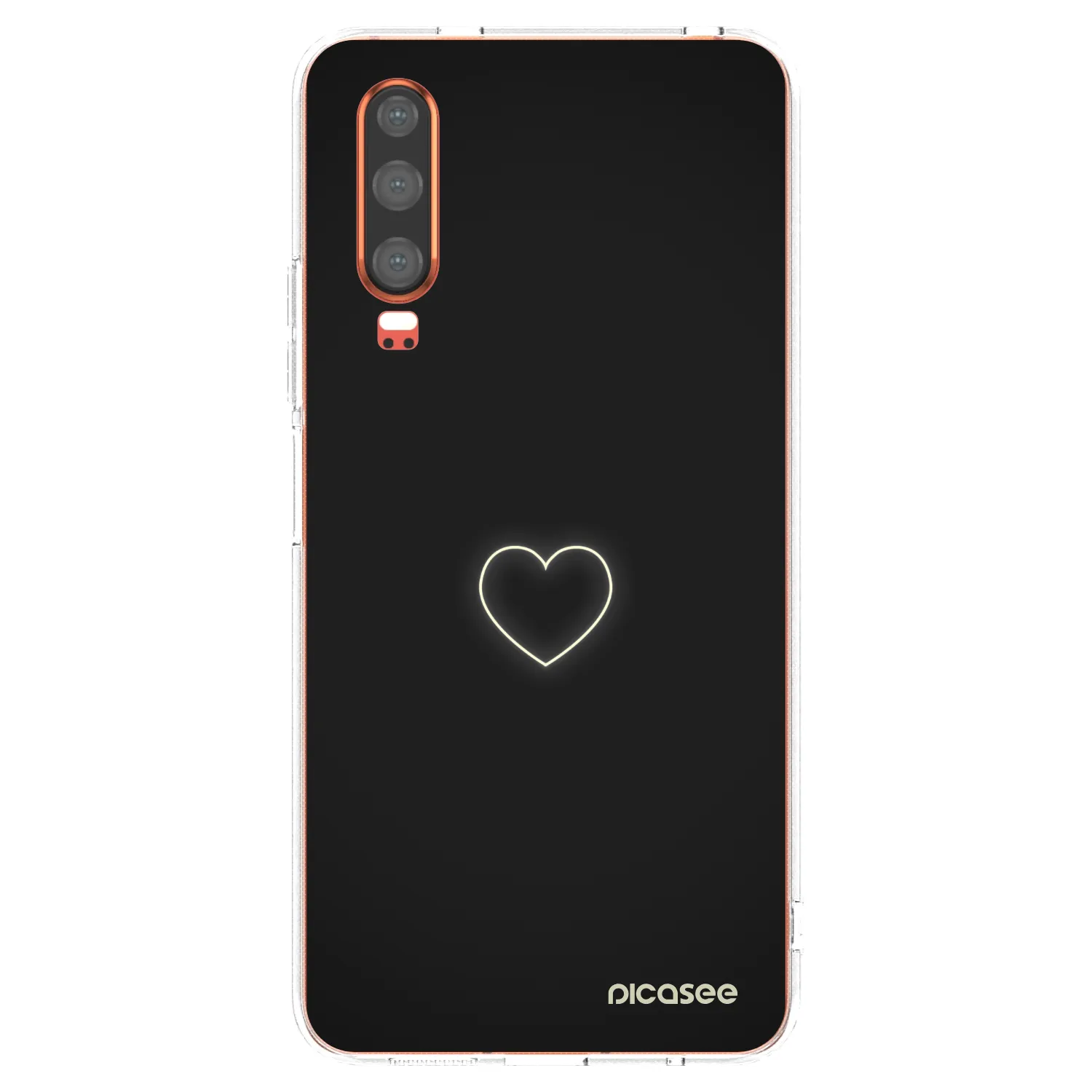 Picasee átlátszó szilikon tok az alábbi mobiltelefonokra Huawei P30 - Heart