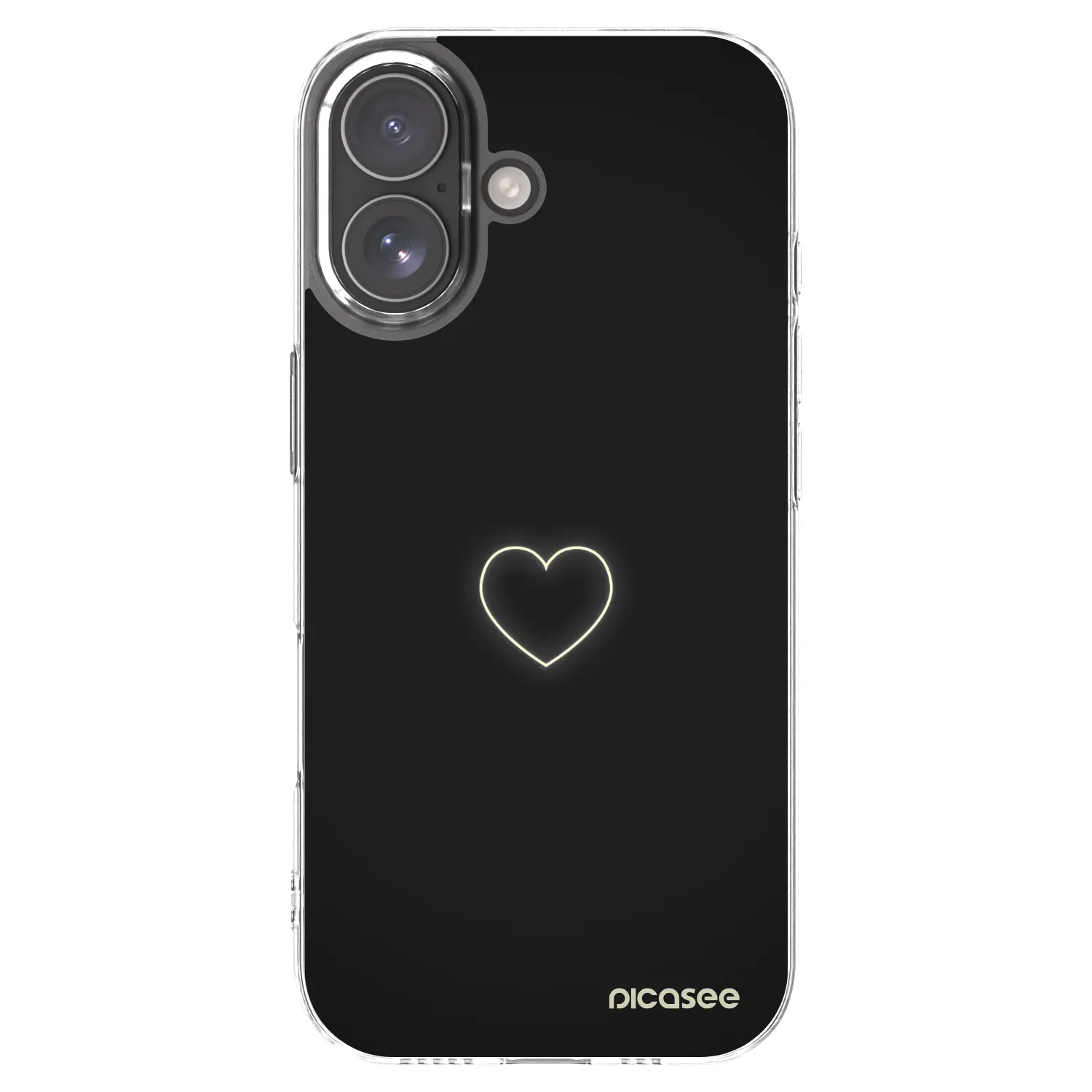 Picasee átlátszó szilikon tok az alábbi mobiltelefonokra Apple iPhone 17 - Heart