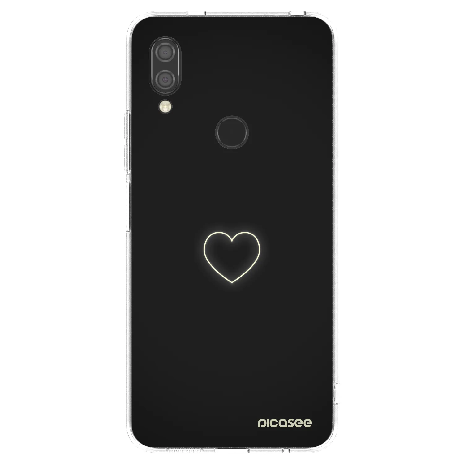 Picasee átlátszó szilikon tok az alábbi mobiltelefonokra Xiaomi Redmi 7 - Heart
