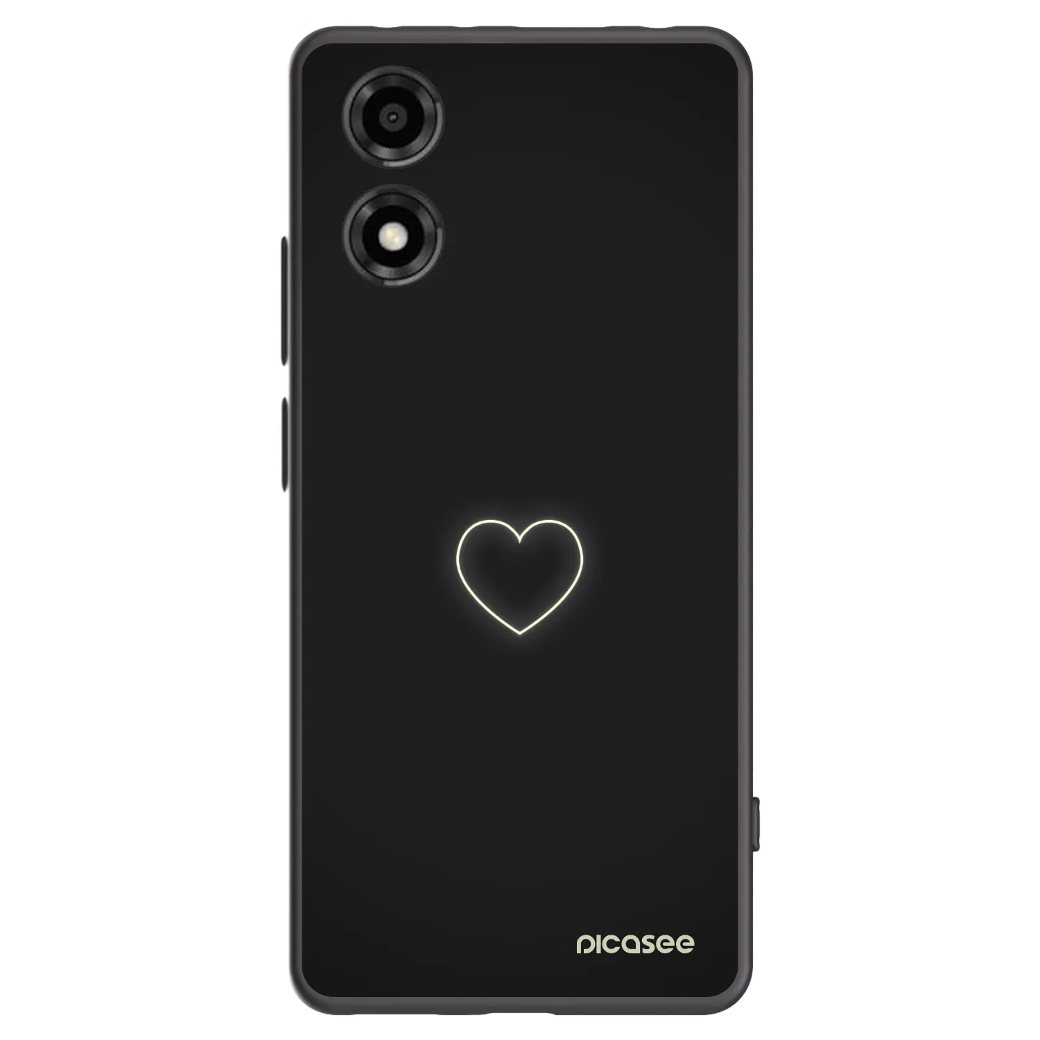 Picasee fekete szilikon tok az alábbi mobiltelefonokra Motorola Moto E14 - Heart