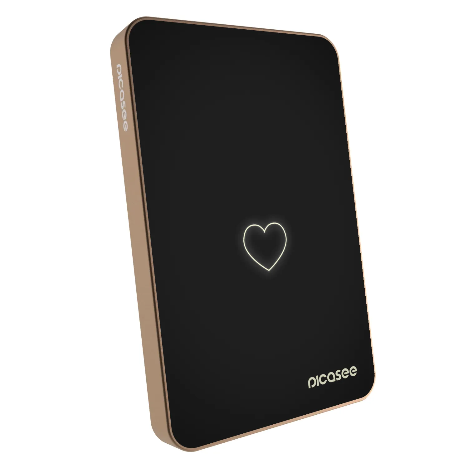 Picasee Powerbank MagSafe 5 000 mAh Aranysárga - Heart