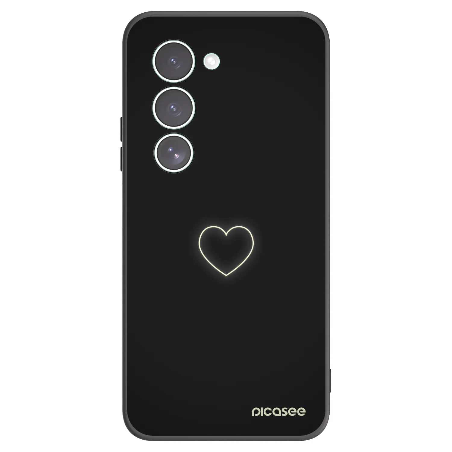 Picasee fekete szilikon tok az alábbi mobiltelefonokra Xiaomi Redmi 15 5G - Heart