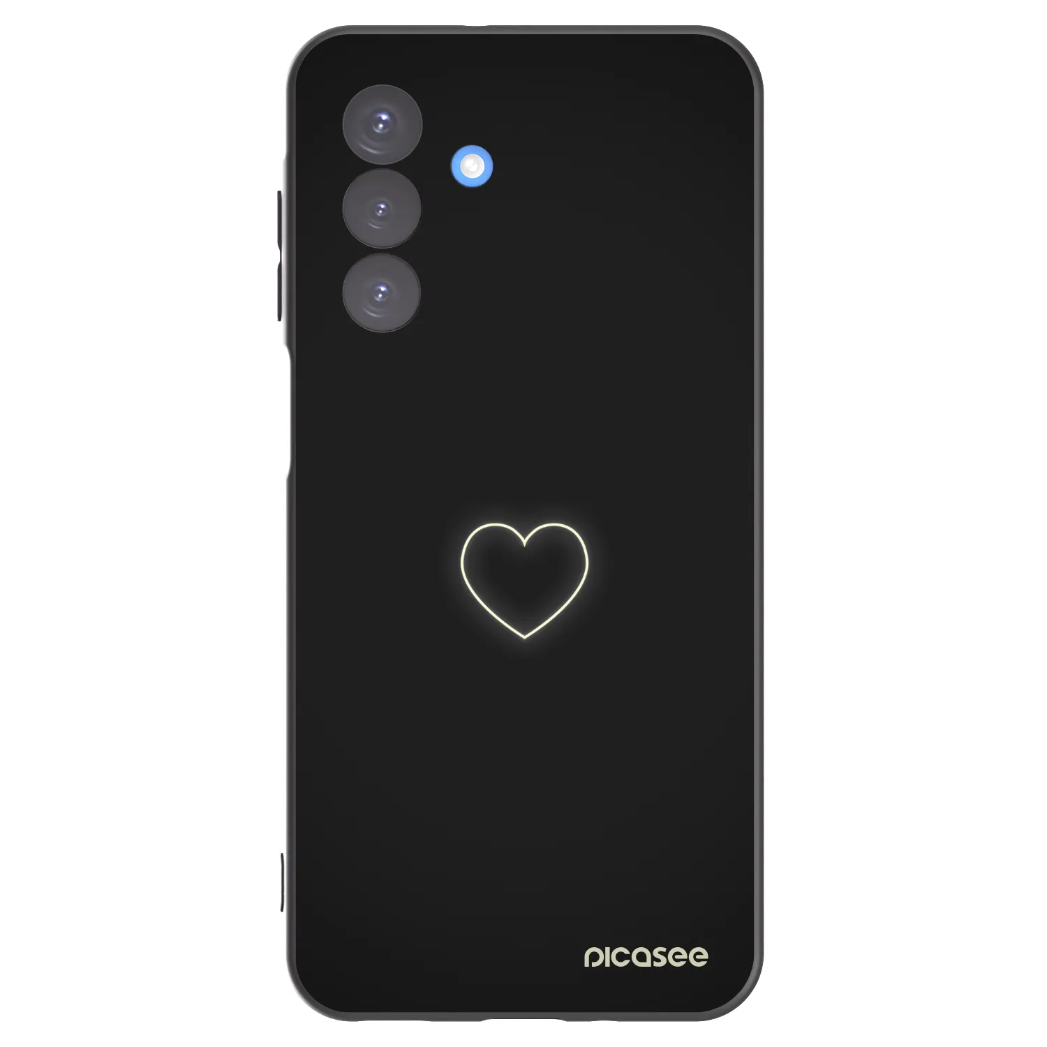 Picasee fekete szilikon tok az alábbi mobiltelefonokra Samsung Galaxy A17 5G - Heart