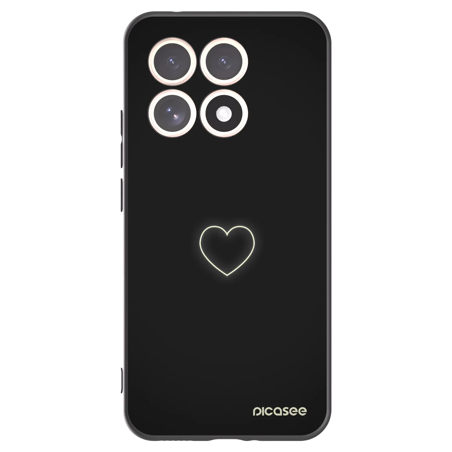 Picasee fekete szilikon tok az alábbi mobiltelefonokra Xiaomi 15T - Heart