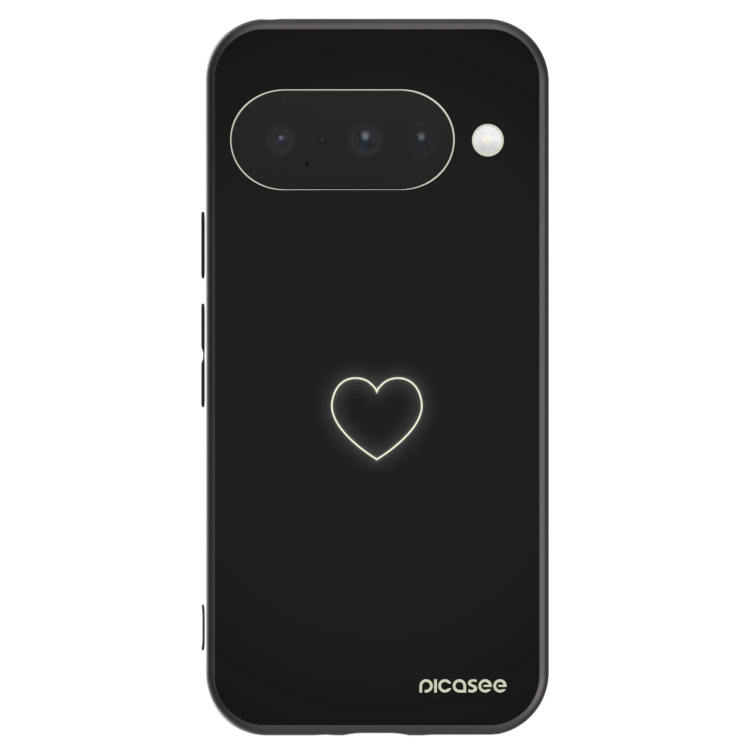 Picasee fekete szilikon tok az alábbi mobiltelefonokra Google Pixel 10 - Heart