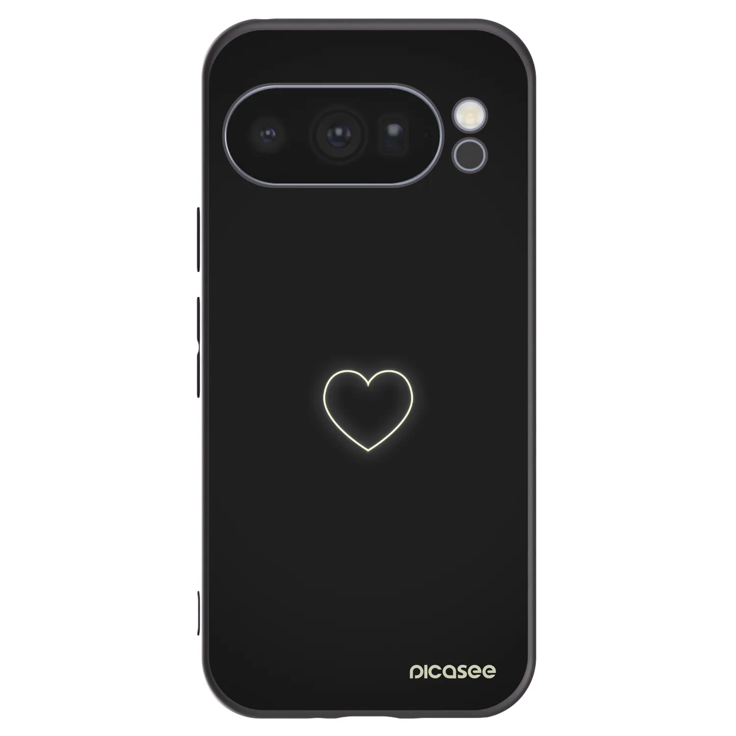 Picasee fekete szilikon tok az alábbi mobiltelefonokra Google Pixel 10 Pro - Heart