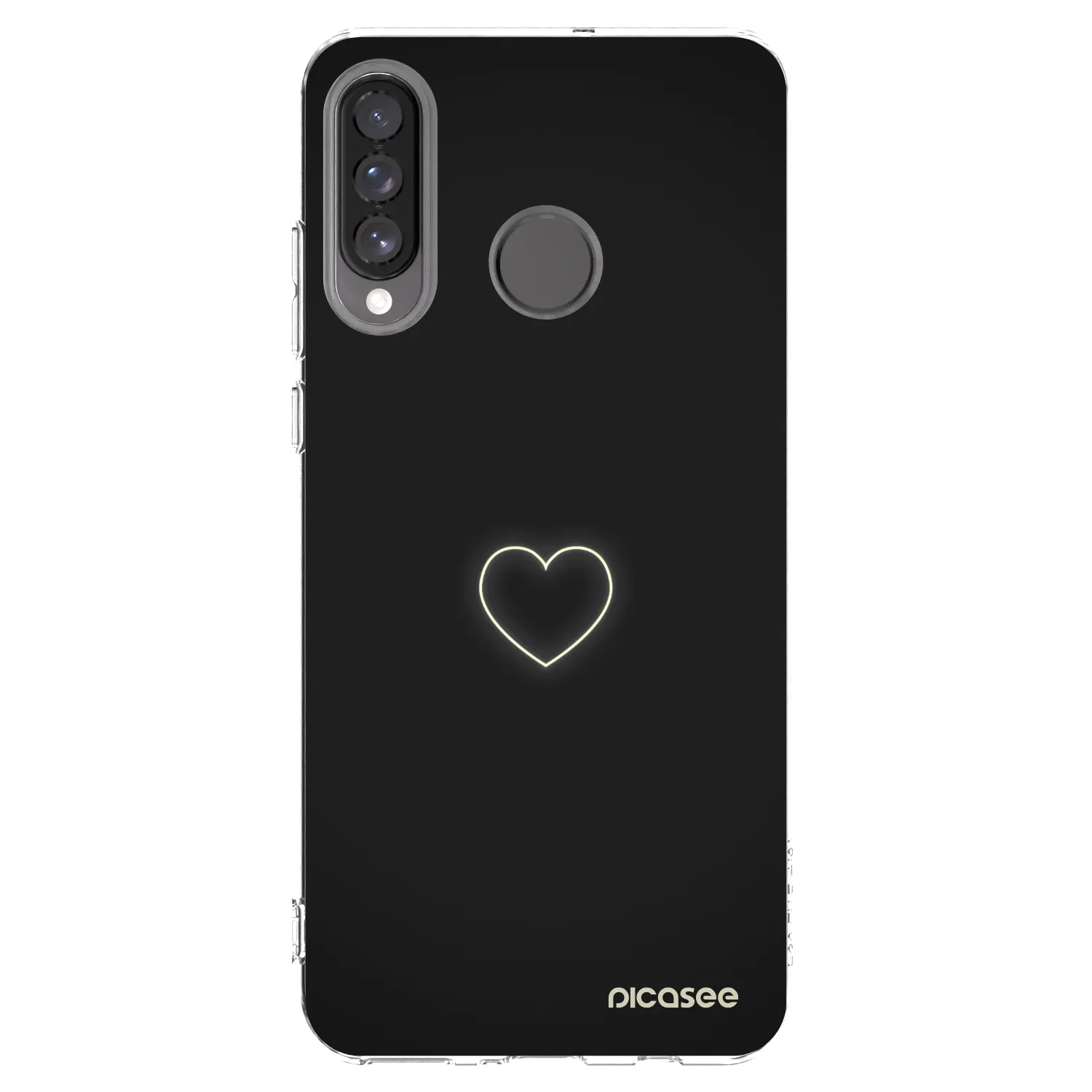Picasee átlátszó szilikon tok az alábbi mobiltelefonokra Huawei P30 Lite - Heart